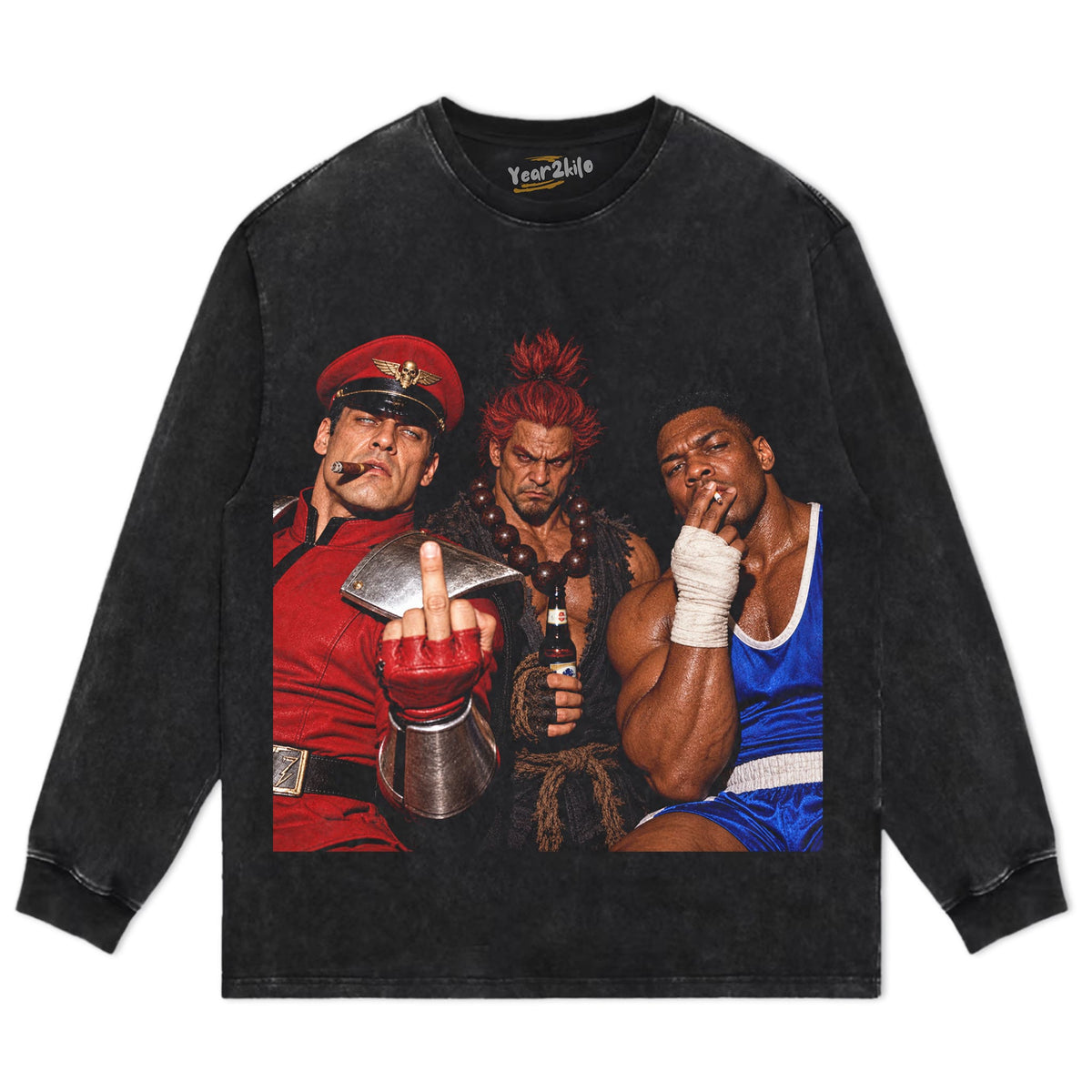 M. BISON - AKUMA - BALROG TANK TOP & TEE & LONG SLEEVE & LAYERED LS & HOODIE