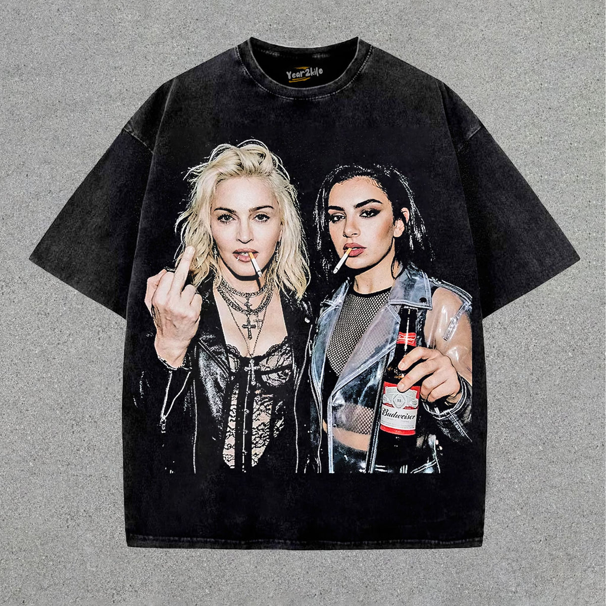 MADONNA & CHARLI XCX V2 TANK TOP & TEE & LONG SLEEVE & LAYERED LS & HOODIE