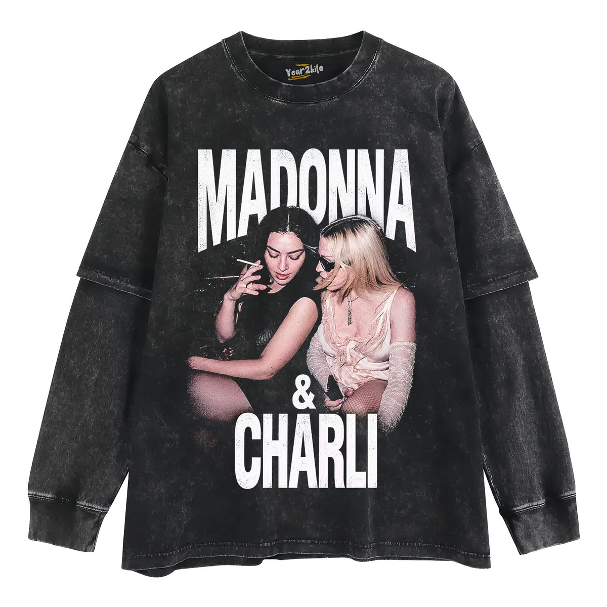 MADONNA & CHARLI XCX TANK TOP & TEE & LONG SLEEVE & LAYERED LS & HOODIE