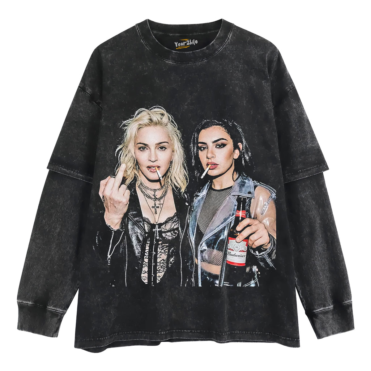 MADONNA & CHARLI XCX V2 TANK TOP & TEE & LONG SLEEVE & LAYERED LS & HOODIE