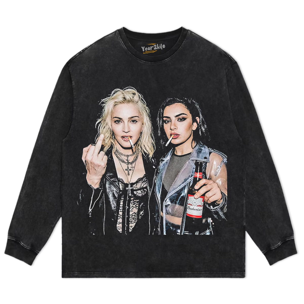 MADONNA & CHARLI XCX V2 TANK TOP & TEE & LONG SLEEVE & LAYERED LS & HOODIE
