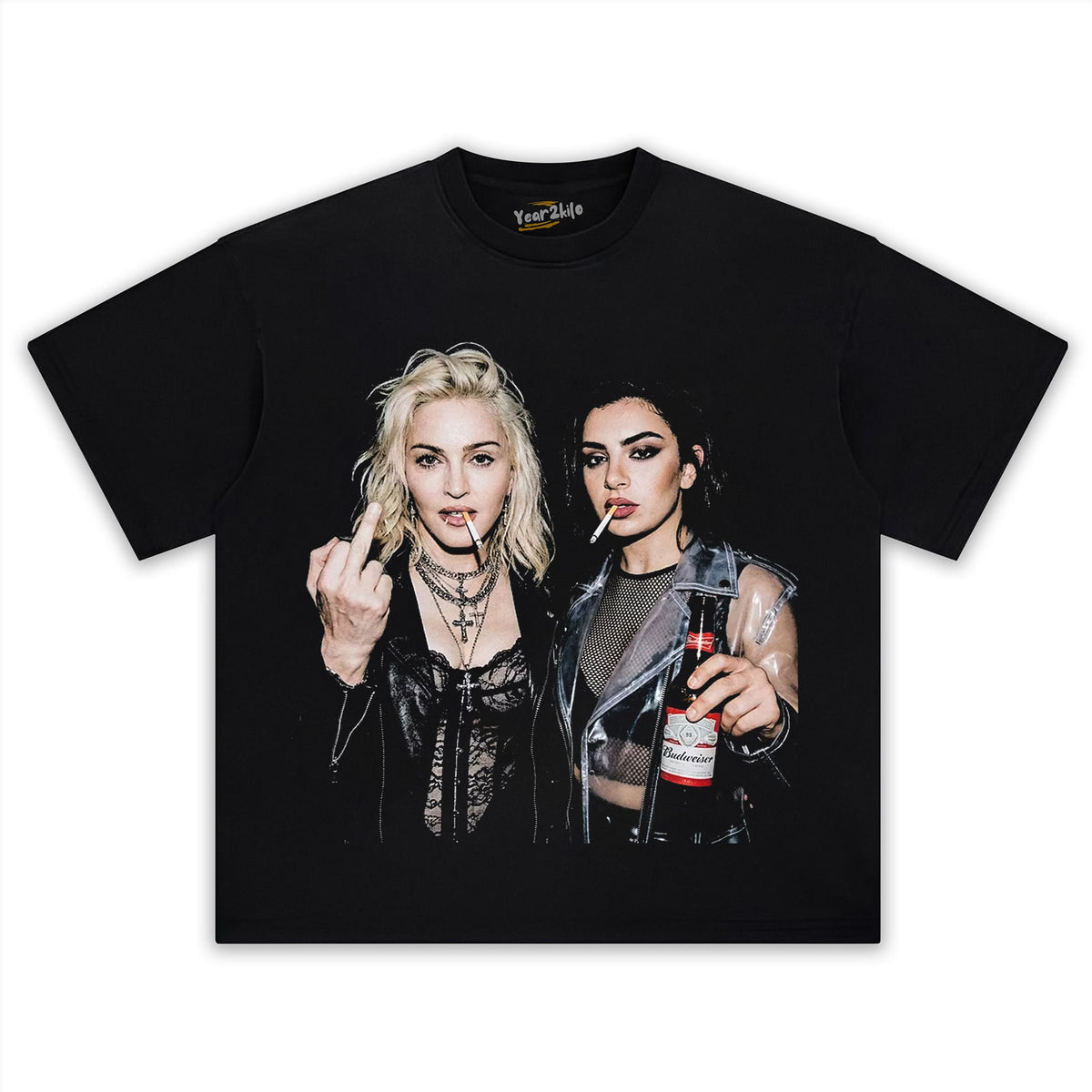 MADONNA & CHARLI XCX V2 TANK TOP & TEE & LONG SLEEVE & LAYERED LS & HOODIE