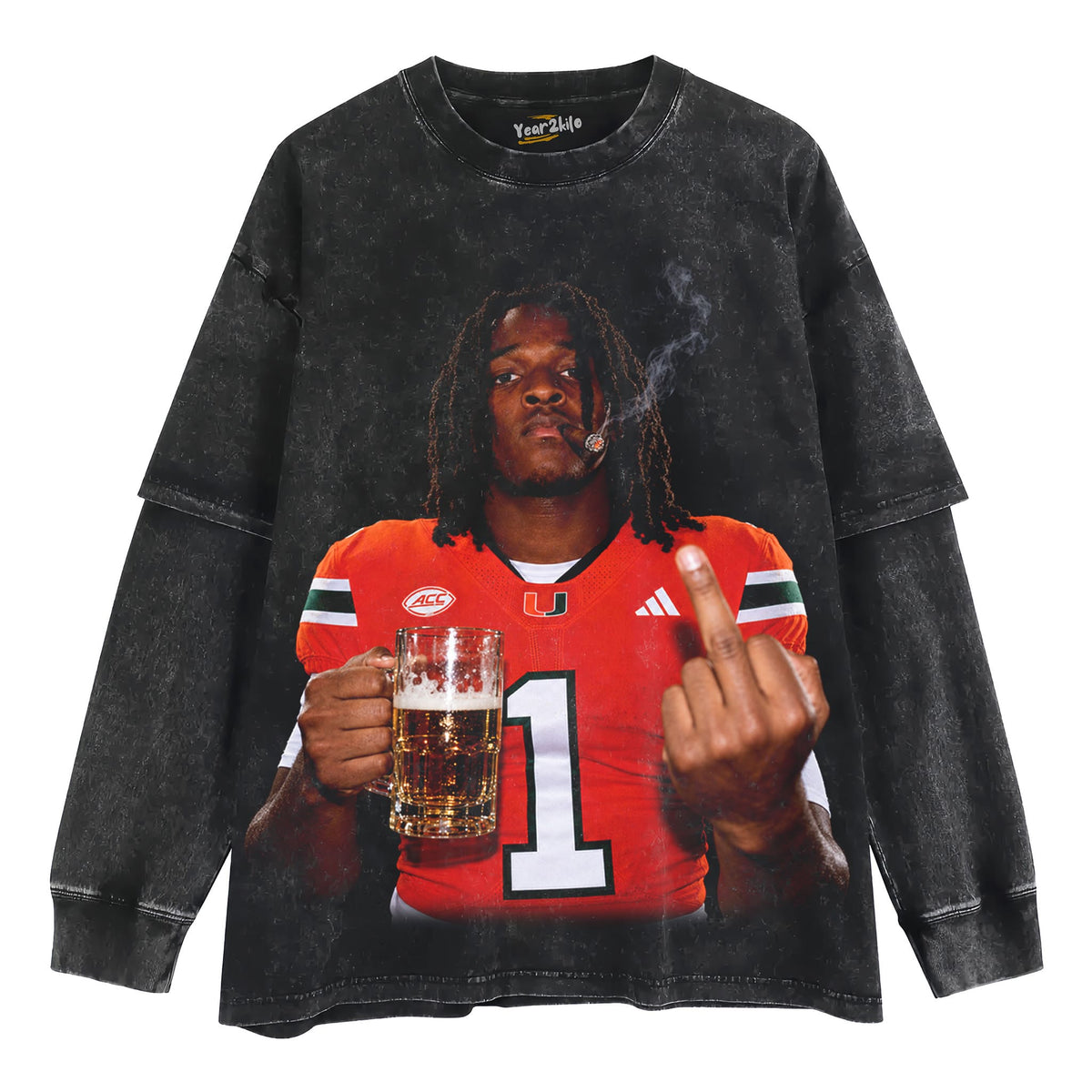 MALACHI TONEY - MIDDLE FINGER TANK TOP & TEE & LONG SLEEVE & LAYERED LS & HOODIE