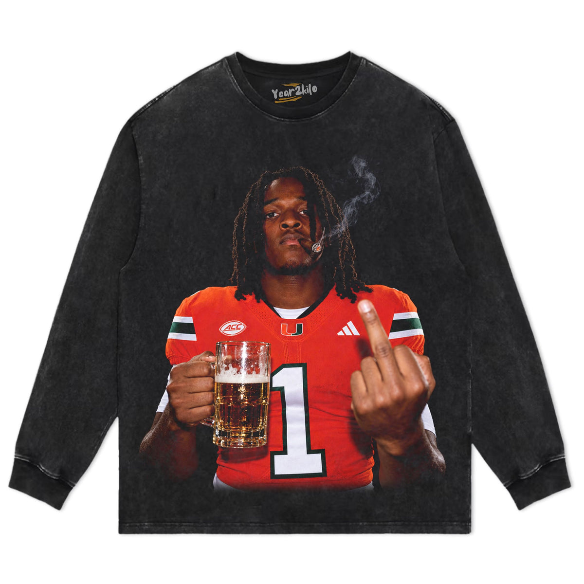 MALACHI TONEY - MIDDLE FINGER TANK TOP & TEE & LONG SLEEVE & LAYERED LS & HOODIE