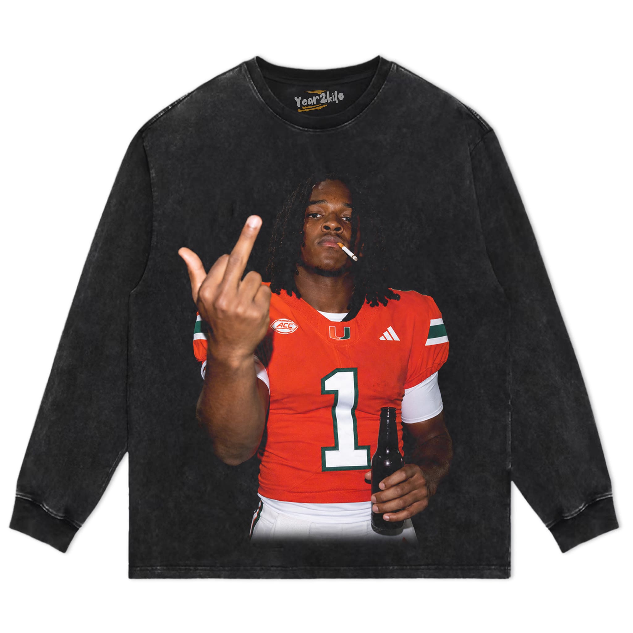 MALACHI TONEY - MIDDLE FINGER V2 TANK TOP & TEE & LONG SLEEVE & LAYERED LS & HOODIE