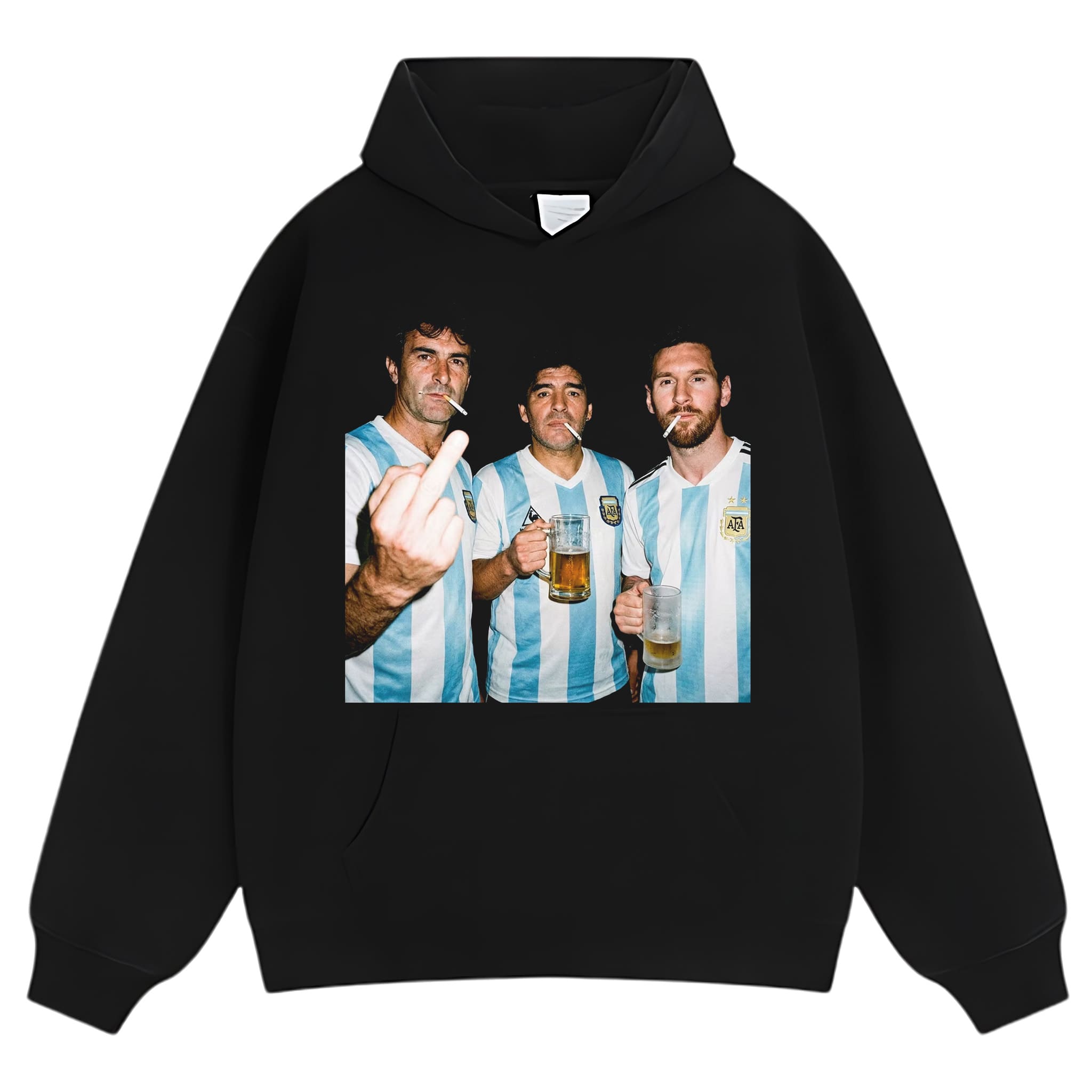MARIO KEMPES & DIEGO MARADONA & LIONEL MESSI ARGENTINA LEGENDS TANK TOP & TEE & LONG SLEEVE & LAYERED LS & HOODIE