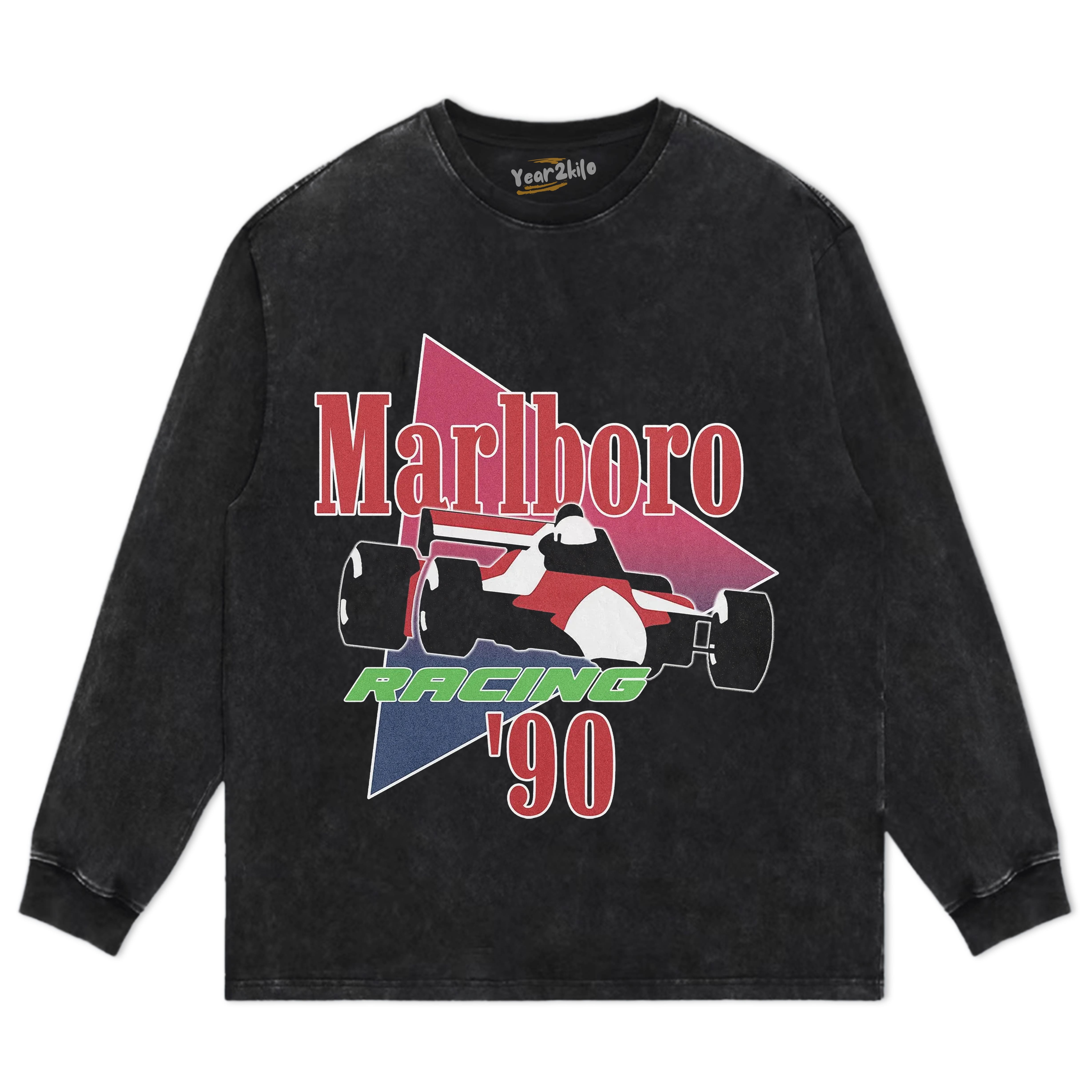 MARLBORO ‘90 RETRO RACING TANK TOP & TEE & LONG SLEEVE & LAYERED LS & HOODIE