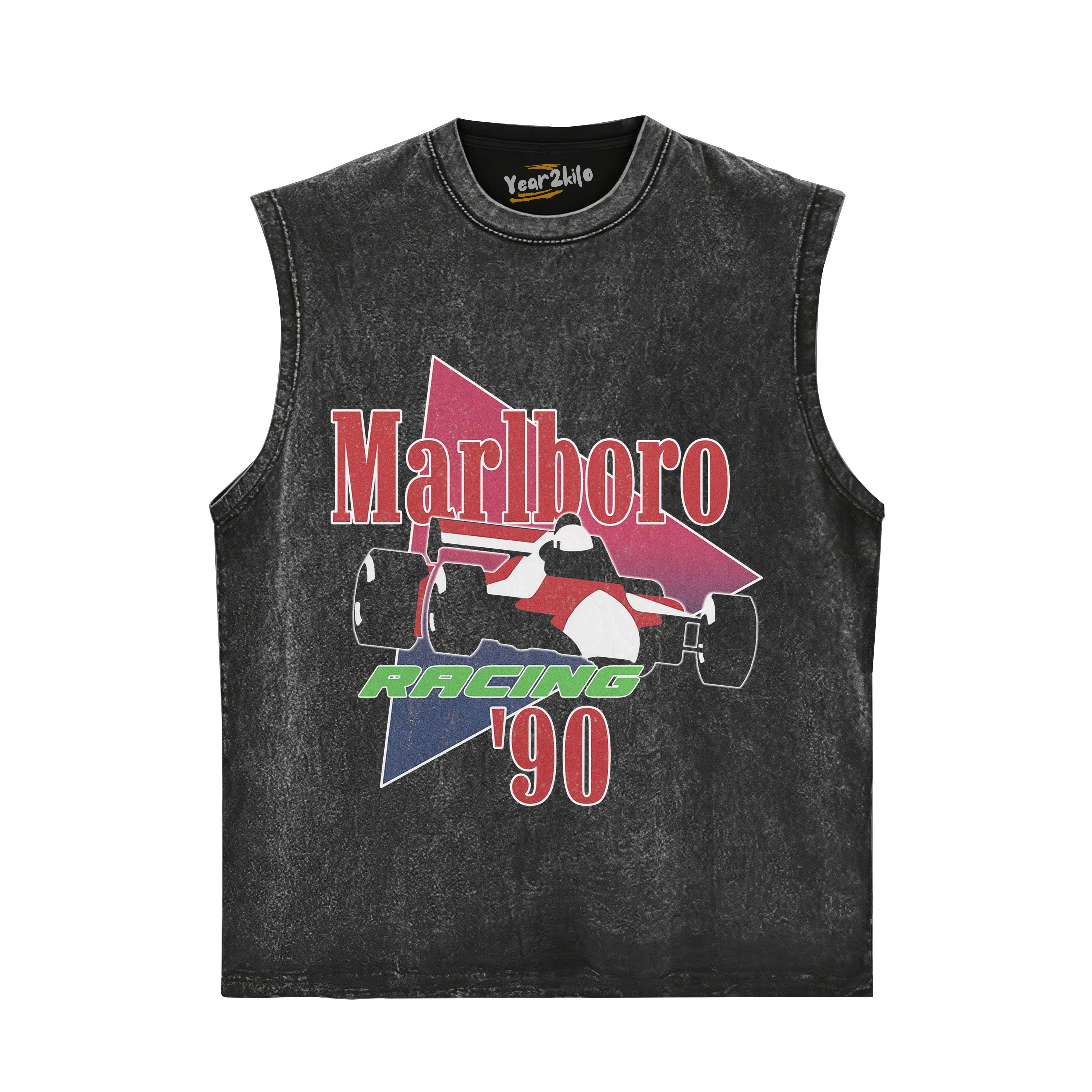 MARLBORO ‘90 RETRO RACING TANK TOP & TEE & LONG SLEEVE & LAYERED LS & HOODIE