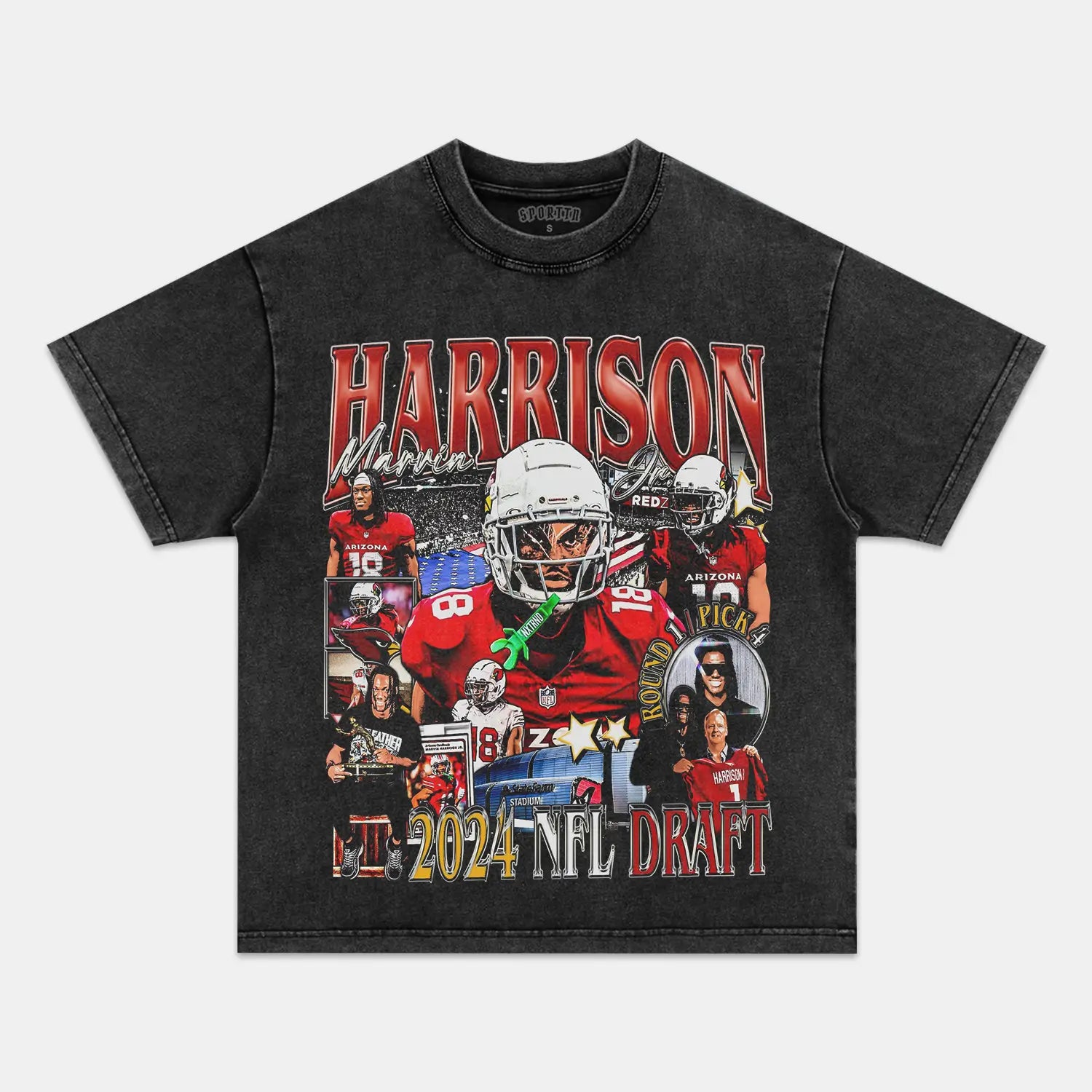 MARVIN HARRISON JR-CARDINALS TEE - Y2K VINTAGES
