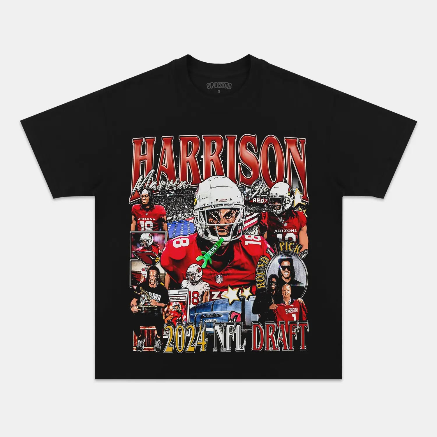 MARVIN HARRISON JR-CARDINALS TEE - Y2K VINTAGES