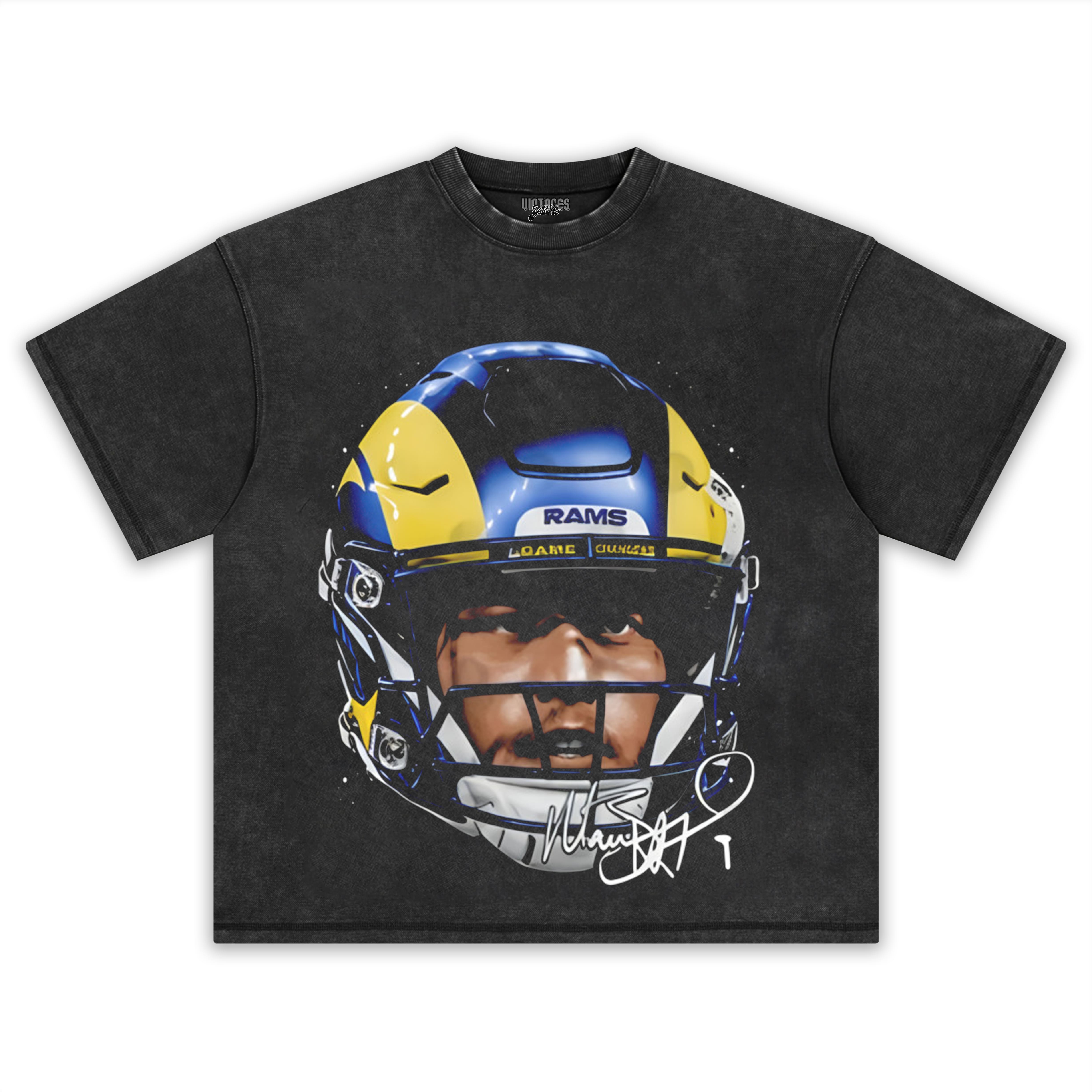 MATTHEW STAFFORD LOS ANGELES R HELMET TEE & LS & HOODIE