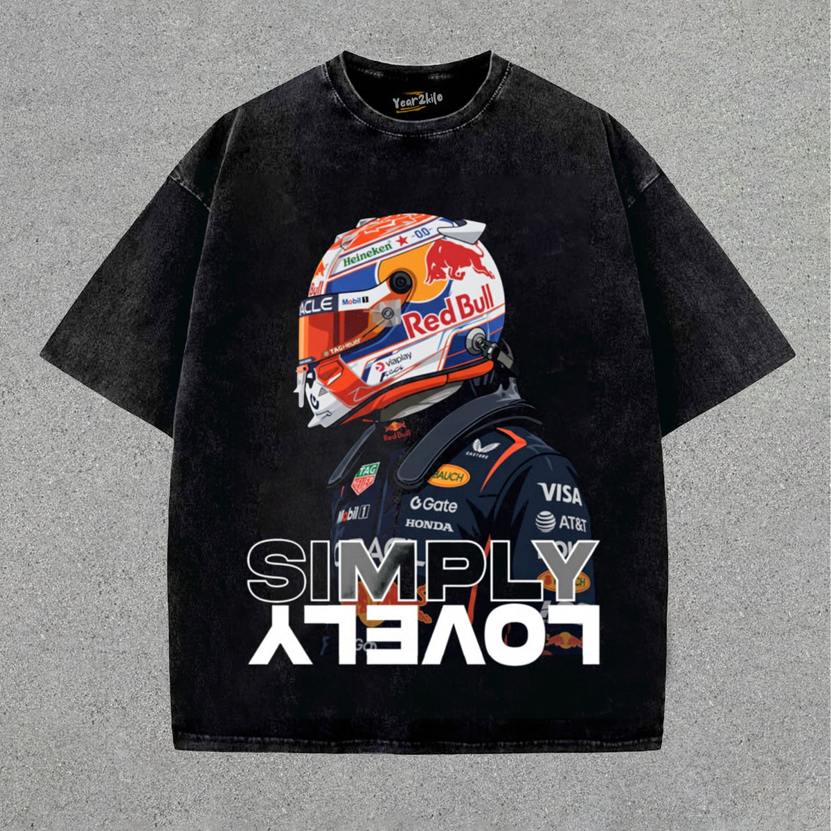 MAX VERSTAPPEN CARTOON RACER TANK TOP & TEE & LONG SLEEVE & LAYERED LS & HOODIE