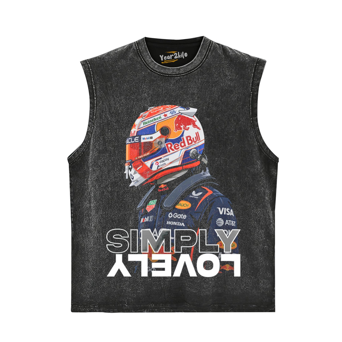MAX VERSTAPPEN CARTOON RACER TANK TOP & TEE & LONG SLEEVE & LAYERED LS & HOODIE