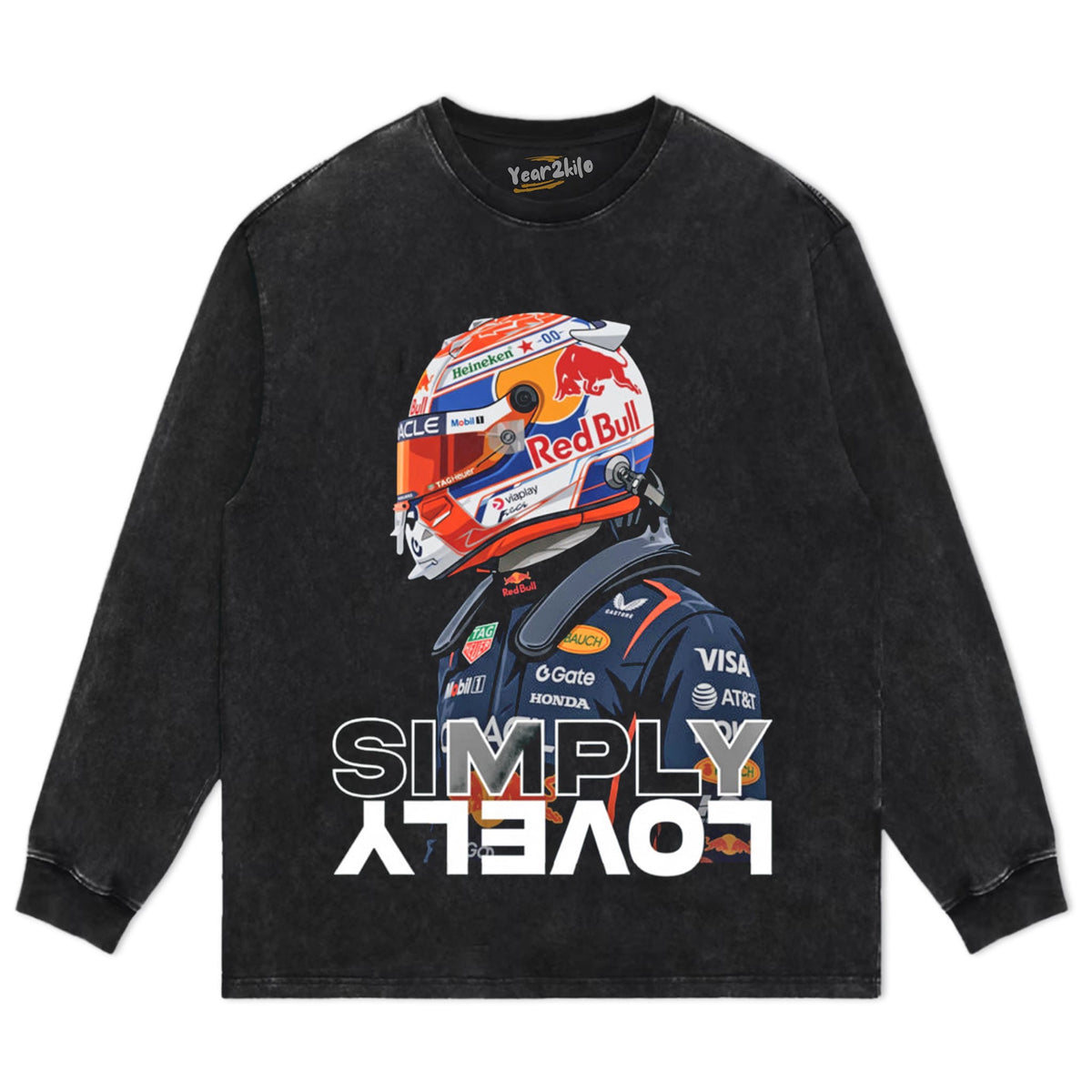 MAX VERSTAPPEN CARTOON RACER TANK TOP & TEE & LONG SLEEVE & LAYERED LS & HOODIE