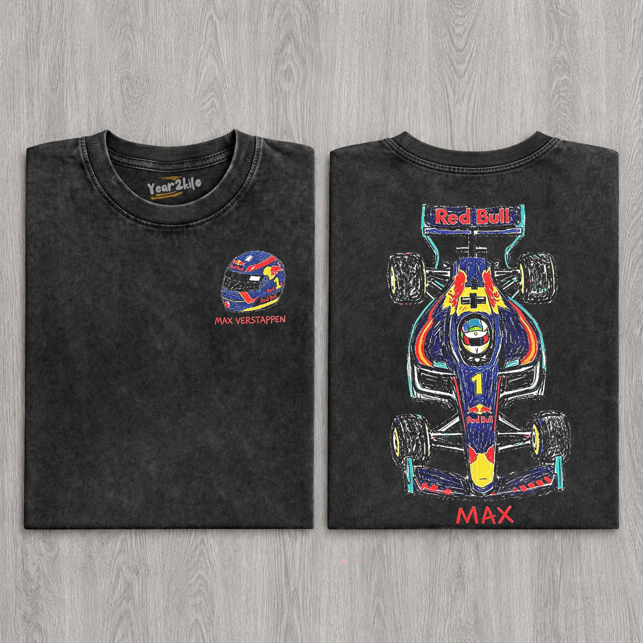 MAX VERSTAPPEN F1 RACING V3 TANK TOP & TEE & LONG SLEEVE & LAYERED LS & HOODIE