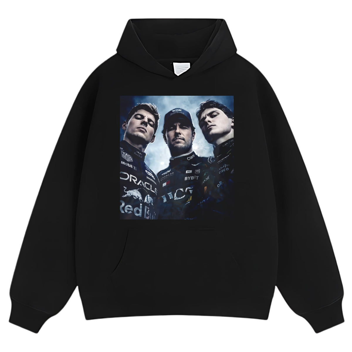 MAX VERSTAPPEN SERGIO PEREZ AND OSCAR PIASTRI FORMULA ONE RACING TANK TOP & TEE & LONG SLEEVE & LAYERED LS & HOODIE