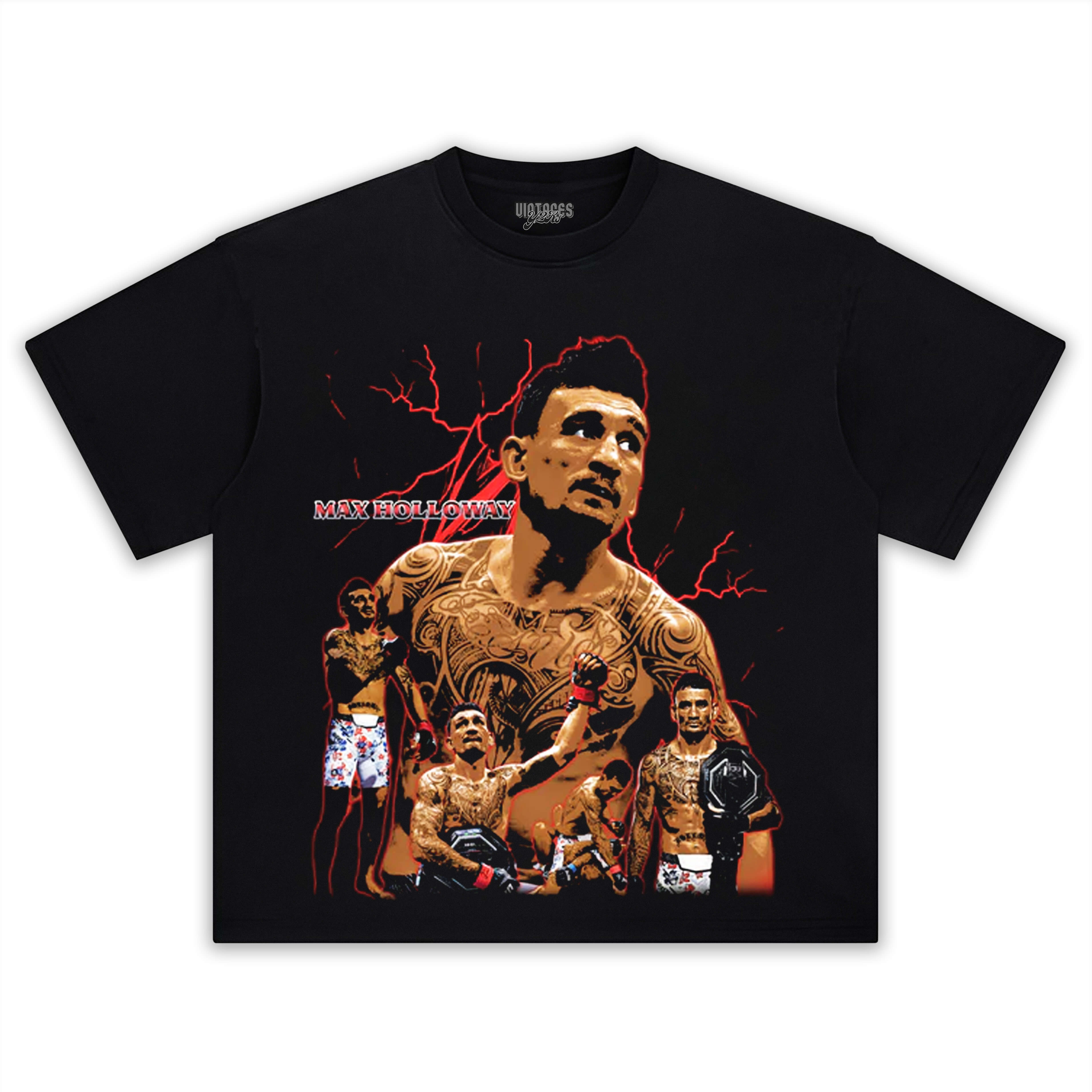 MAX HOLLOWAY & CHAMP TEE & LS & HOODIE