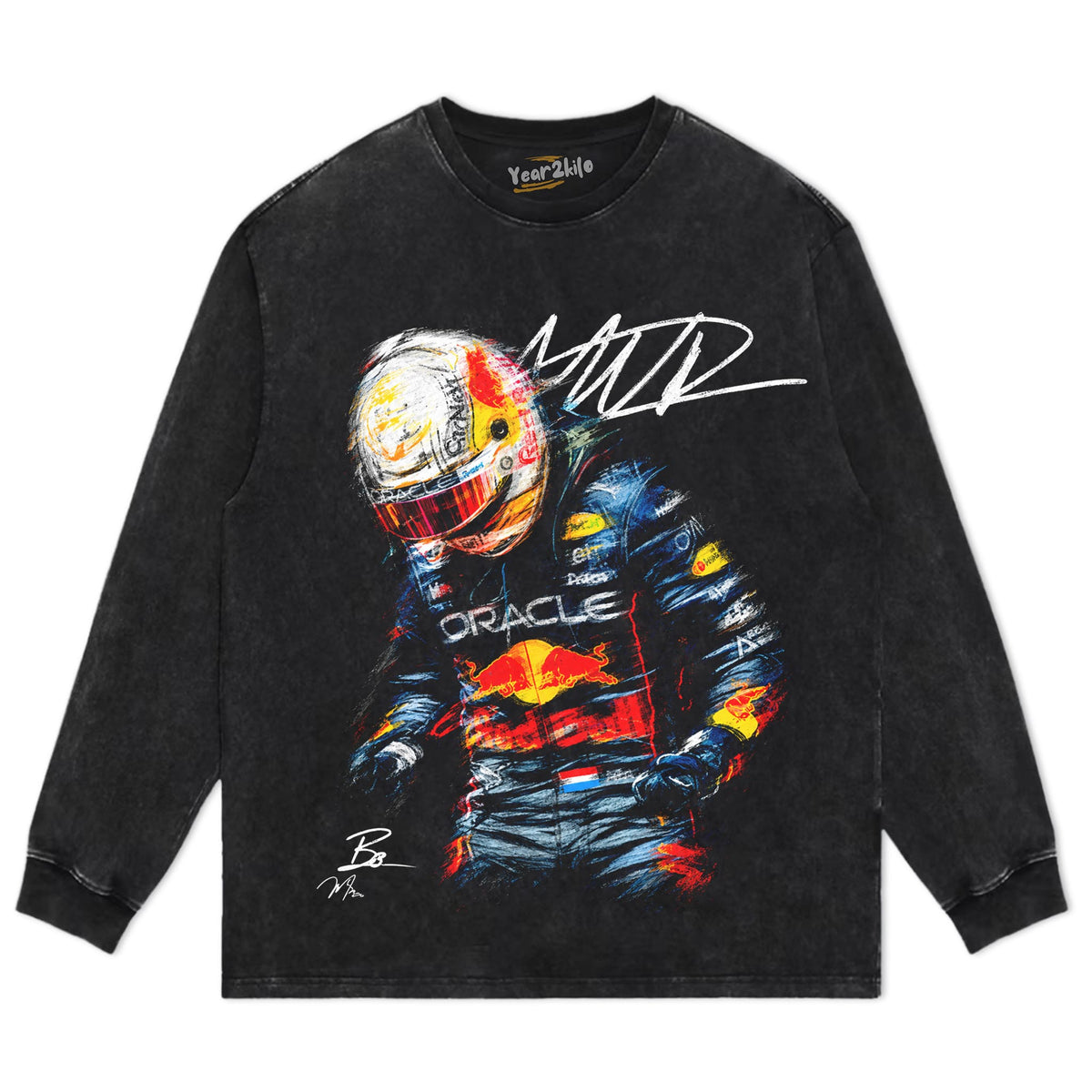 MAX VERSTAPPEN - VINTAGE V2 TANK TOP & TEE & LONG SLEEVE & LAYERED LS & HOODIE