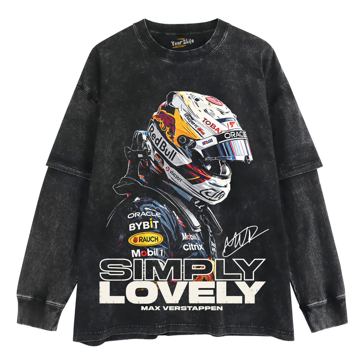 MAX VERSTAPPEN - VINTAGE V3 TANK TOP & TEE & LONG SLEEVE & LAYERED LS & HOODIE