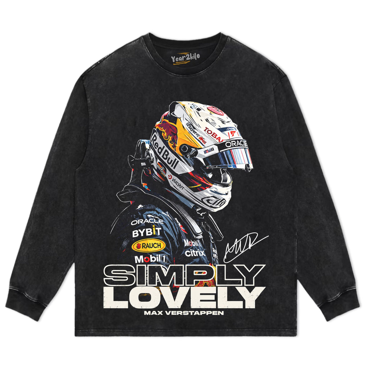 MAX VERSTAPPEN - VINTAGE V3 TANK TOP & TEE & LONG SLEEVE & LAYERED LS & HOODIE
