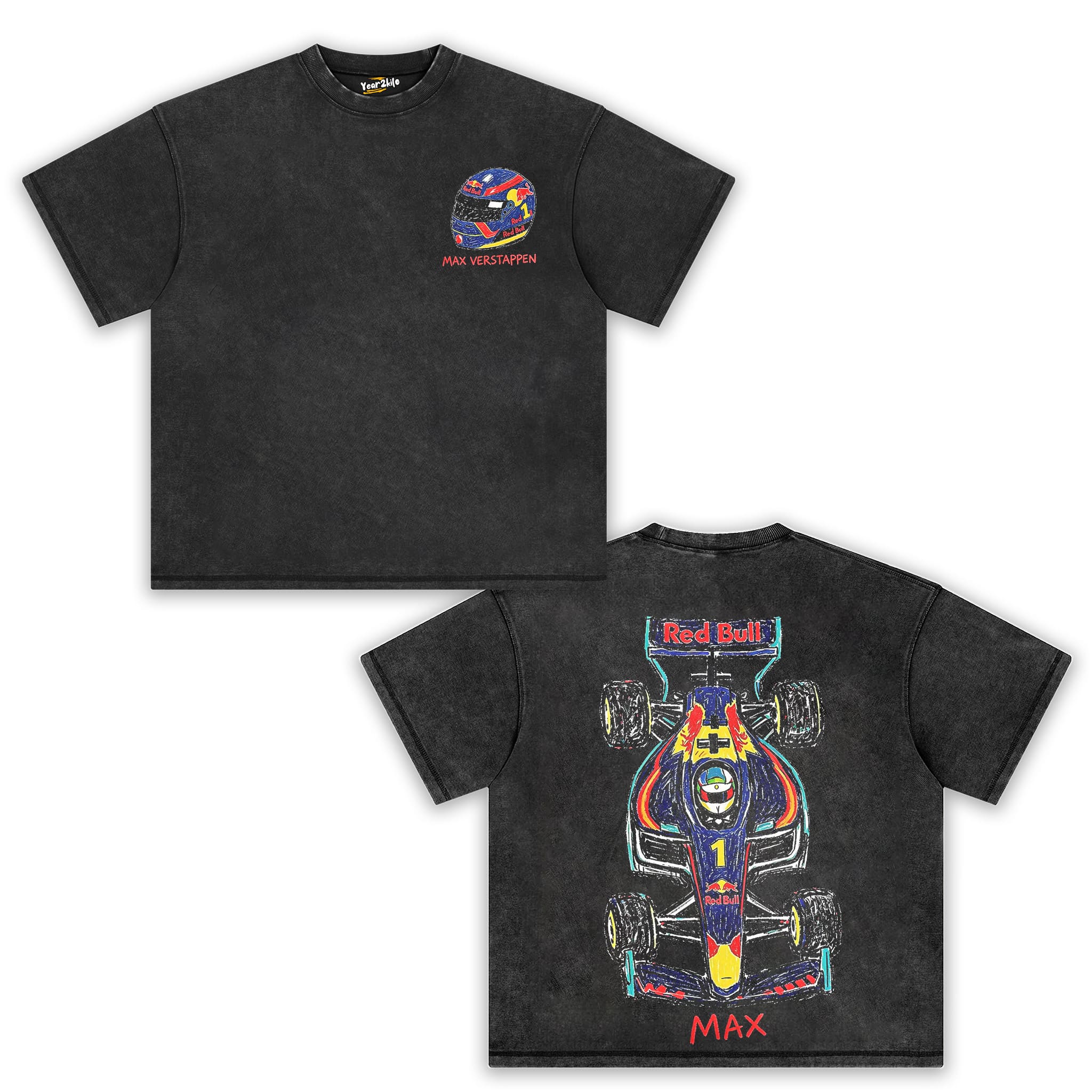 MAX VERSTAPPEN F1 RACING V3 TANK TOP & TEE & LONG SLEEVE & LAYERED LS & HOODIE