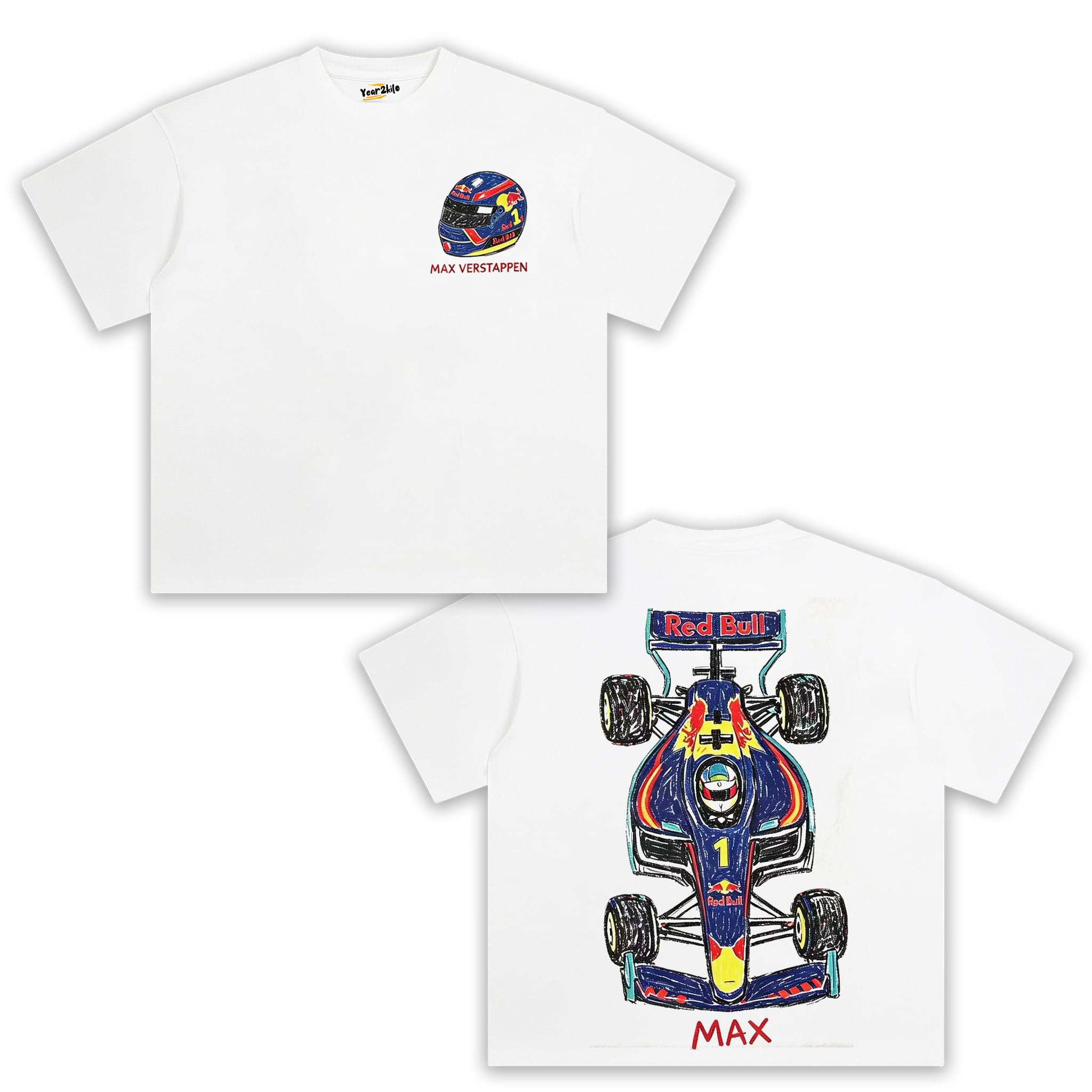 MAX VERSTAPPEN F1 RACING V3 TANK TOP & TEE & LONG SLEEVE & LAYERED LS & HOODIE