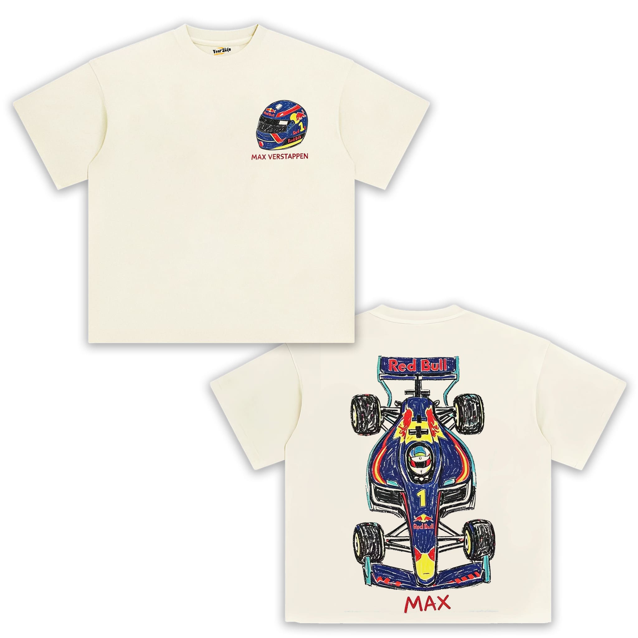 MAX VERSTAPPEN F1 RACING V3 TANK TOP & TEE & LONG SLEEVE & LAYERED LS & HOODIE