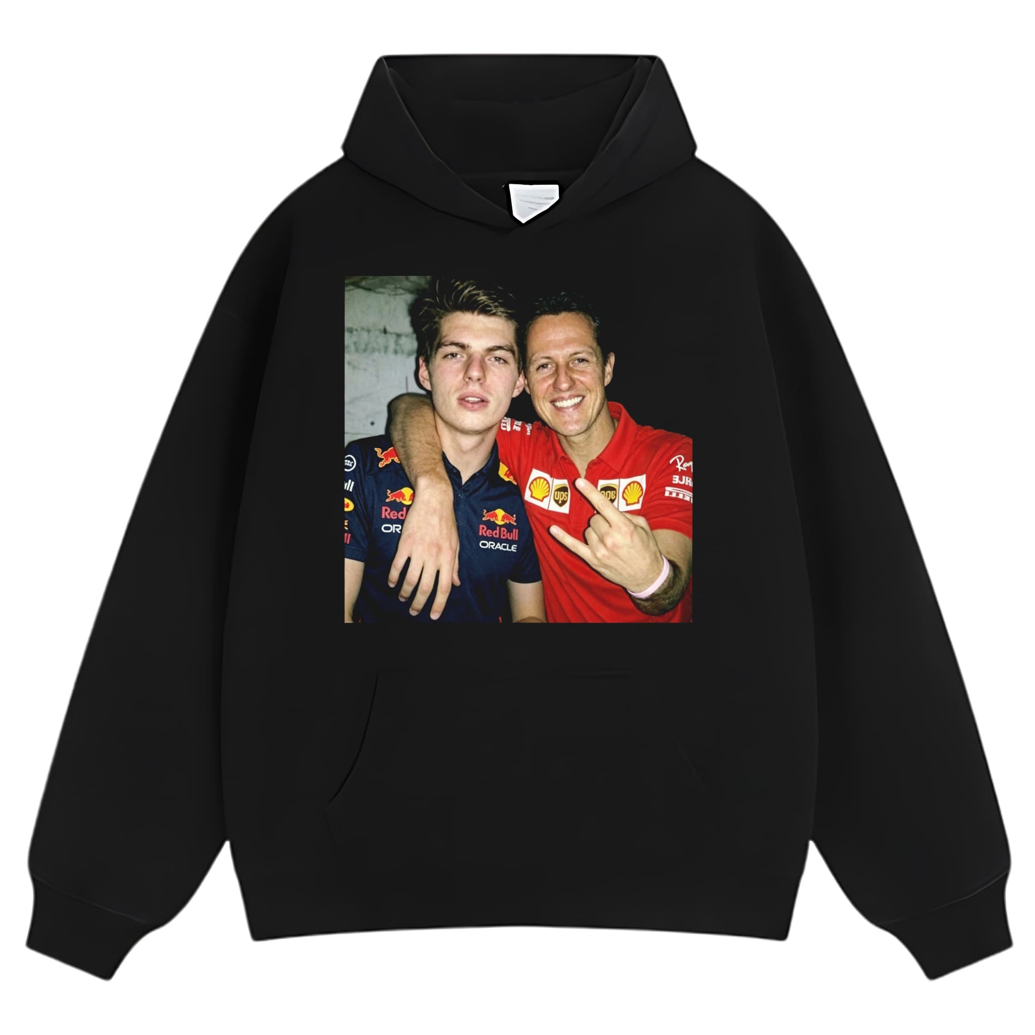 MAX VERSTAPPEN & MICHAEL SCHUMACHER F1 RACING TANK TOP & TEE & LONG SLEEVE & LAYERED LS & HOODIE