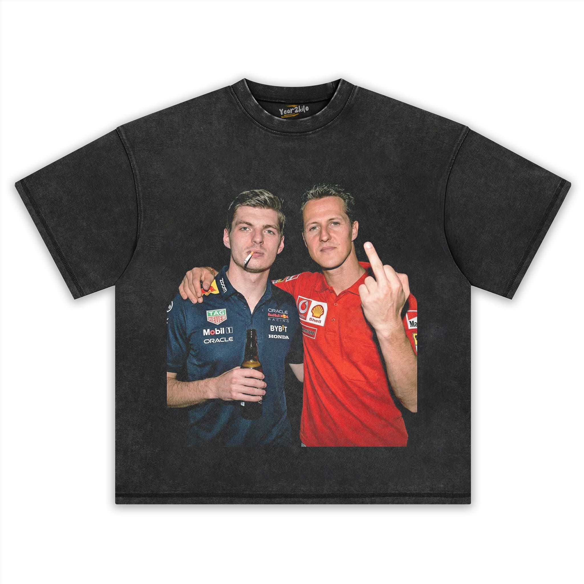 MAX VERSTAPPEN & MICHAEL SCHUMACHER F1 RACING V1 TANK TOP & TEE & LONG SLEEVE & LAYERED LS & HOODIE