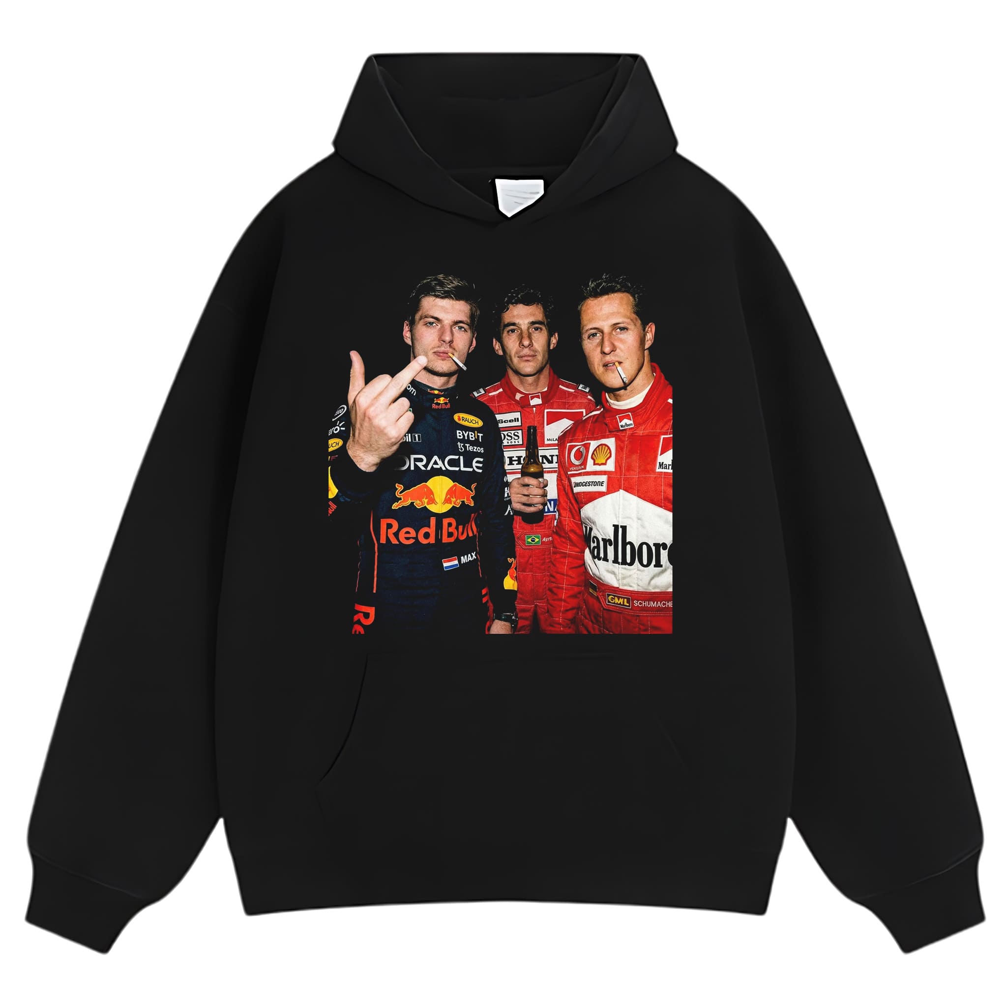 MAX VERSTAPPEN & MICHAEL SCHUMACHER & SENNA F1 RACING TANK TOP & TEE & LONG SLEEVE & LAYERED LS & HOODIE
