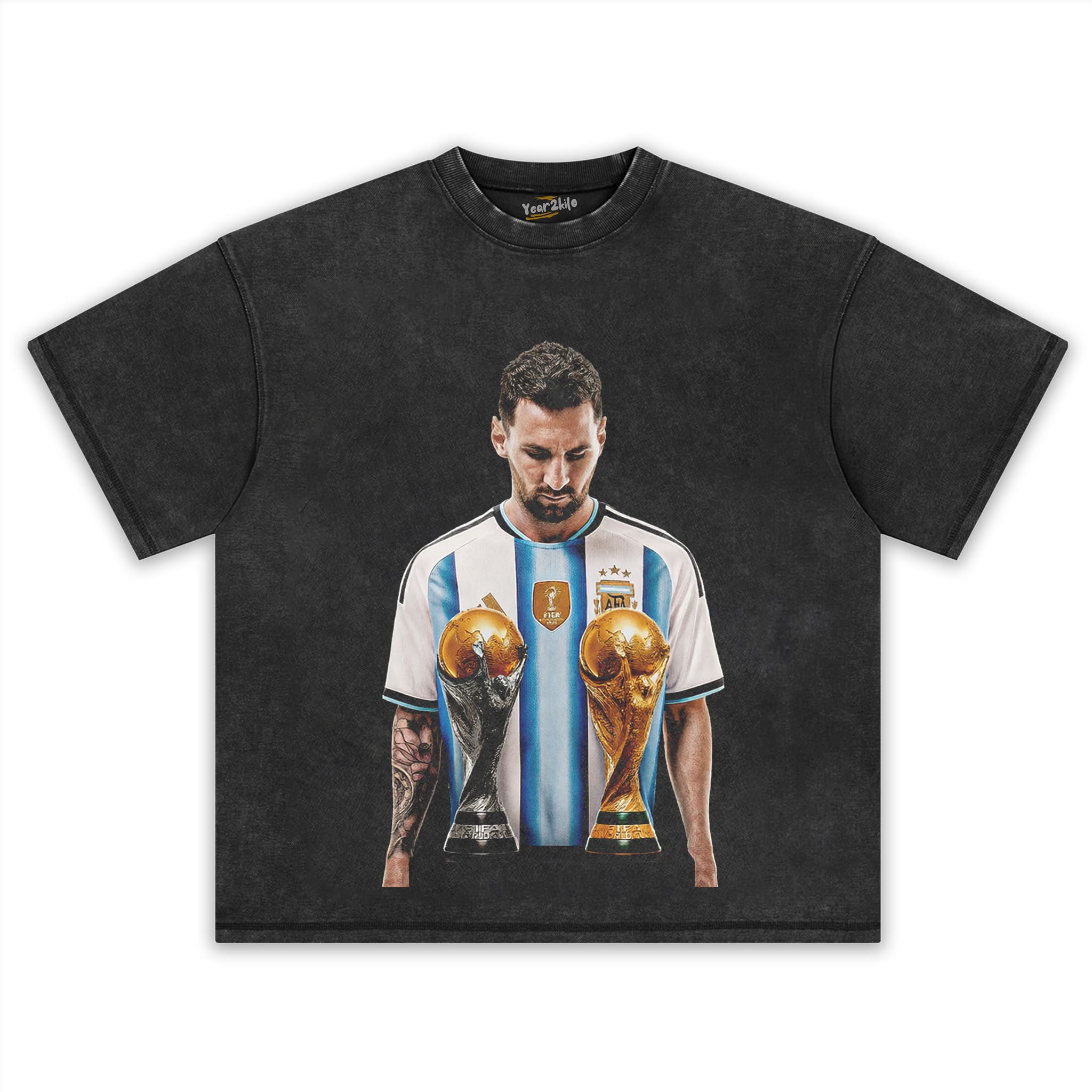 MESSI - FIFA WORLD CUP TROPHY TANK TOP & TEE & LONG SLEEVE & LAYERED LS & HOODIE