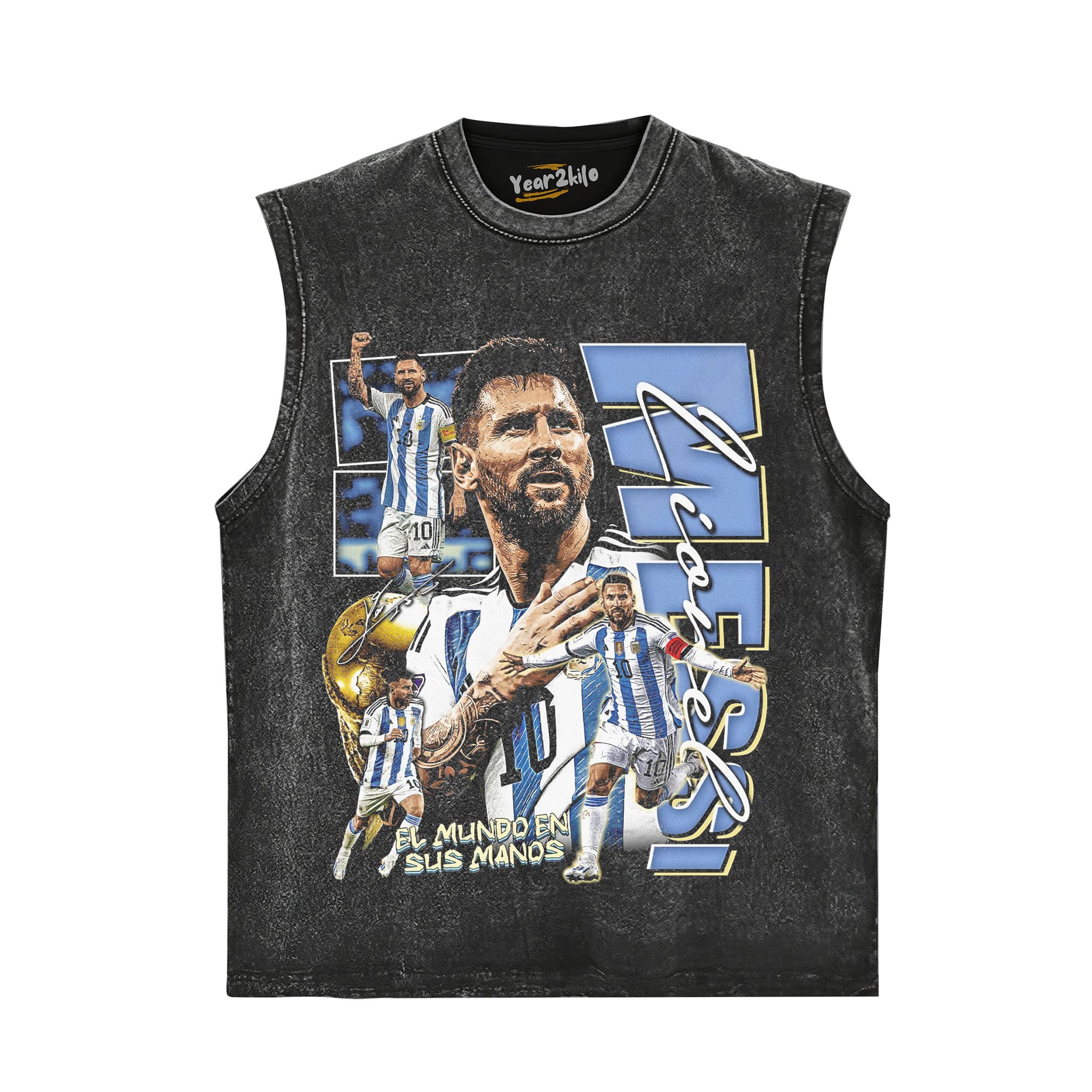 MESSI - GOAT V2 TANK TOP & TEE & LONG SLEEVE & LAYERED LS & HOODIE