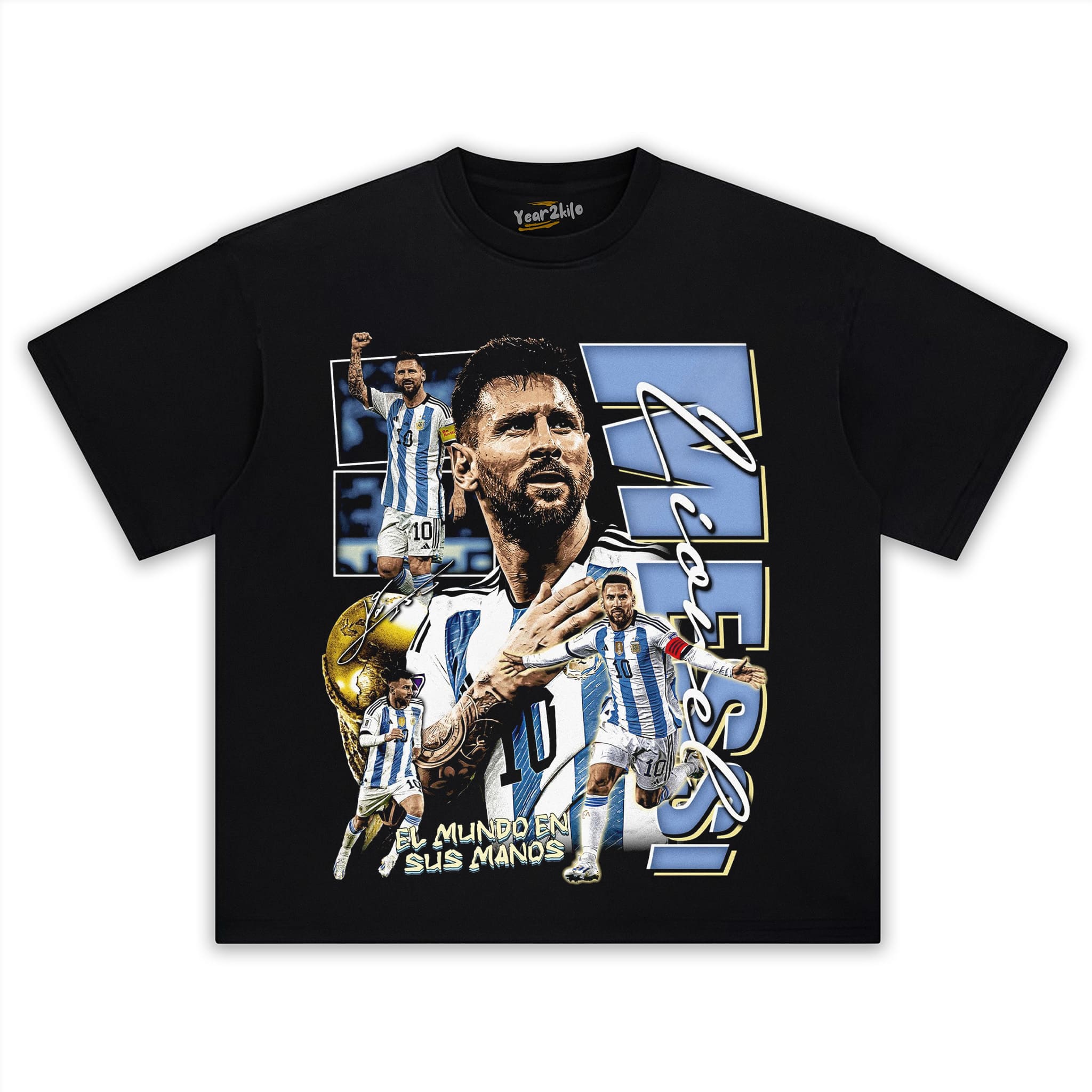 MESSI - GOAT V2 TANK TOP & TEE & LONG SLEEVE & LAYERED LS & HOODIE