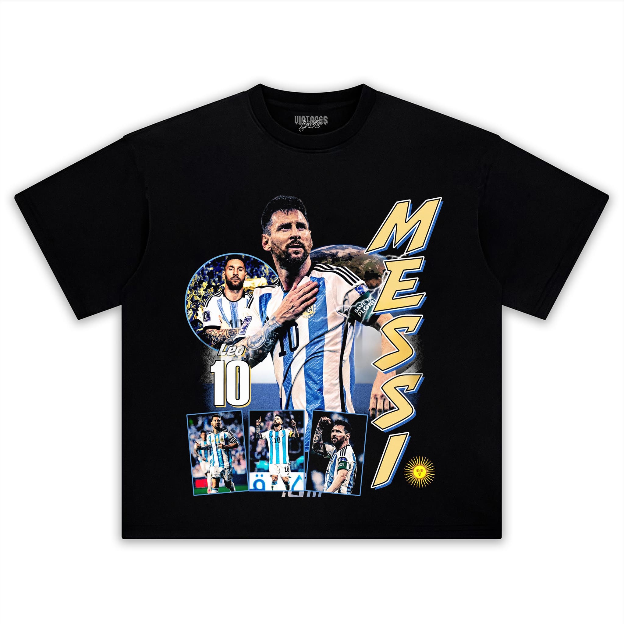 MESSI - GOAT V3 TANK TOP & TEE & LONG SLEEVE & LAYERED LS & HOODIE