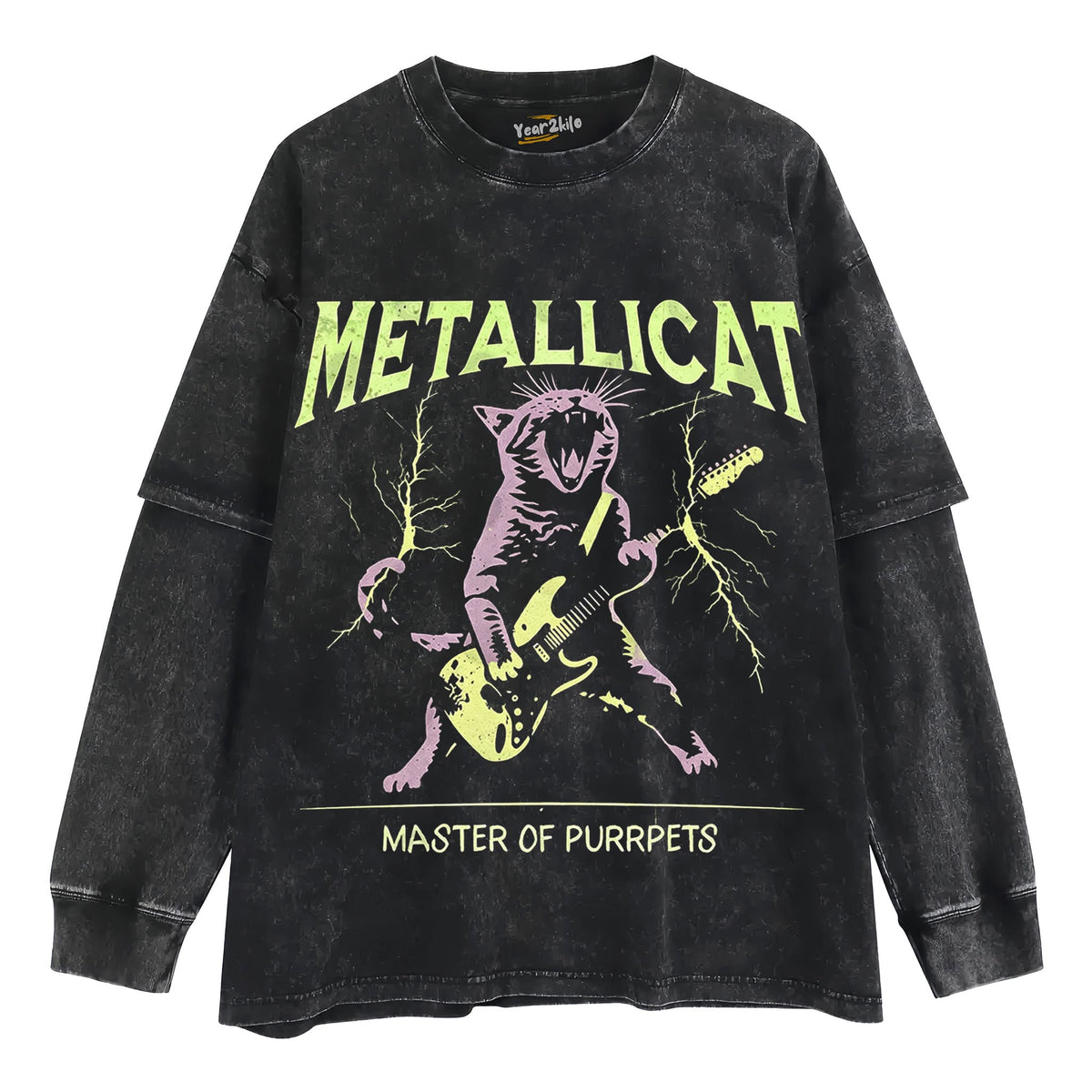 METALLICA - ROCK CAT TANK TOP & TEE & LONG SLEEVE & LAYERED LS & HOODIE