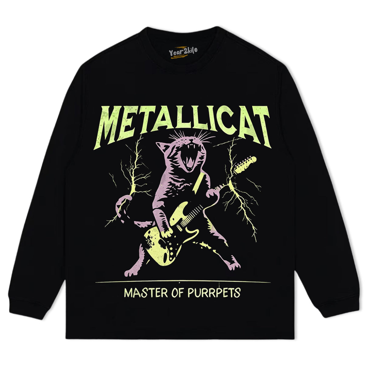 METALLICA - ROCK CAT TANK TOP & TEE & LONG SLEEVE & LAYERED LS & HOODIE