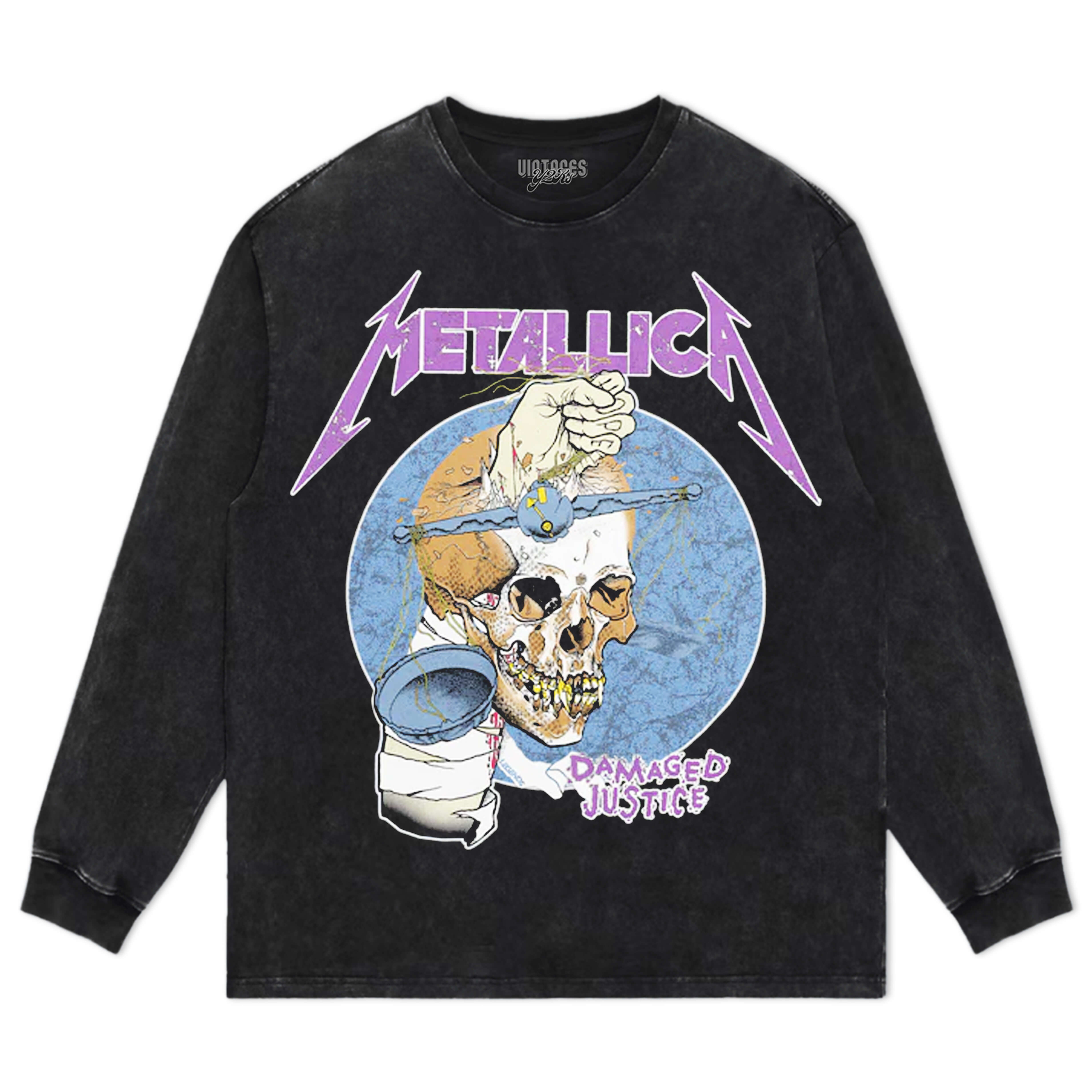 METALLICA DAMAGED JUSTICE TEE & LS & HOODIE