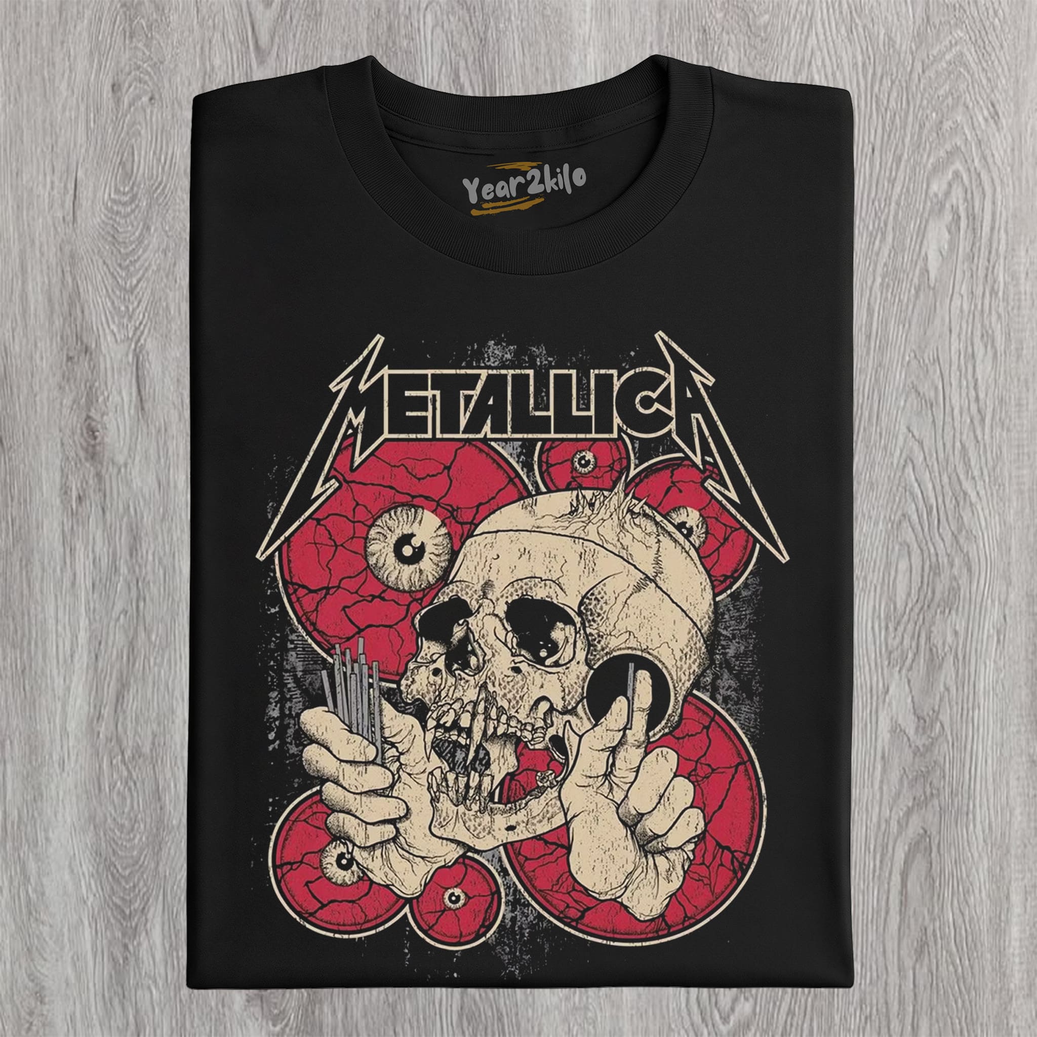 METALLICA VINTAGE ROCK BAND GRAPHIC V5 TANK TOP & TEE & LONG SLEEVE & LAYERED LS & HOODIE