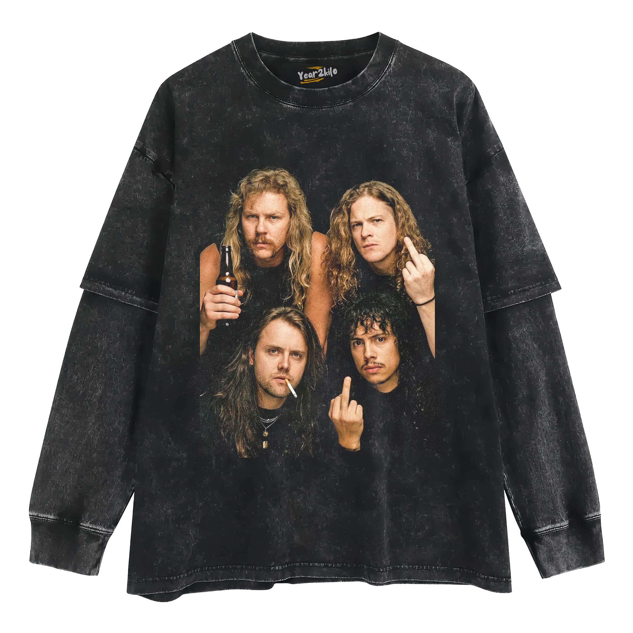 METALLICA VINTAGE ROCK BAND GRAPHIC V1 TANK TOP & TEE & LONG SLEEVE & LAYERED LS & HOODIE