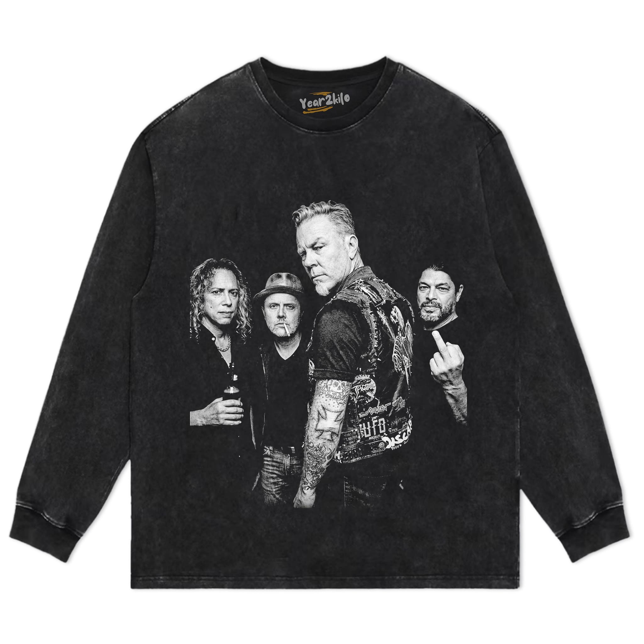 METALLICA VINTAGE ROCK BAND GRAPHIC V4 TANK TOP & TEE & LONG SLEEVE & LAYERED LS & HOODIE