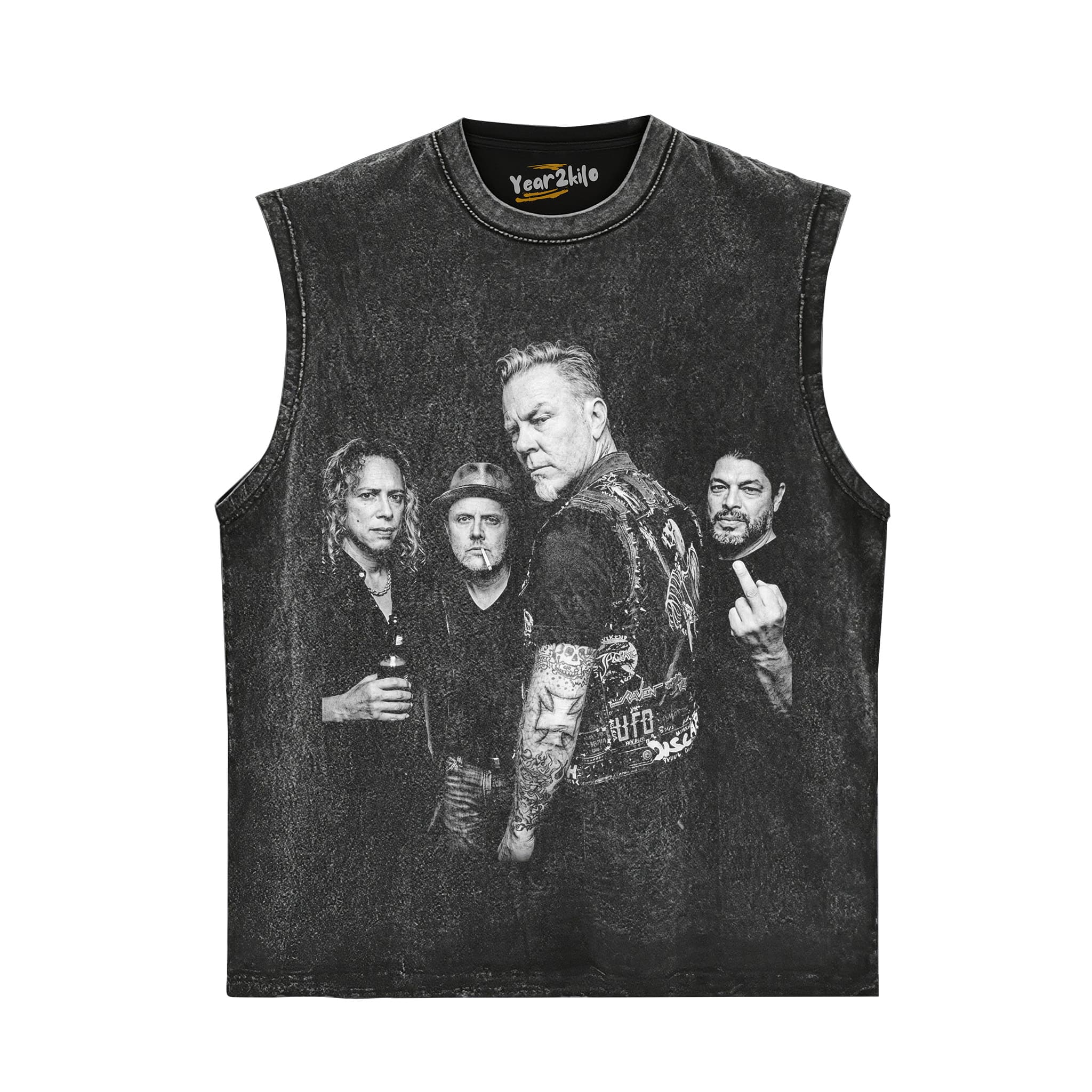 METALLICA VINTAGE ROCK BAND GRAPHIC V4 TANK TOP & TEE & LONG SLEEVE & LAYERED LS & HOODIE