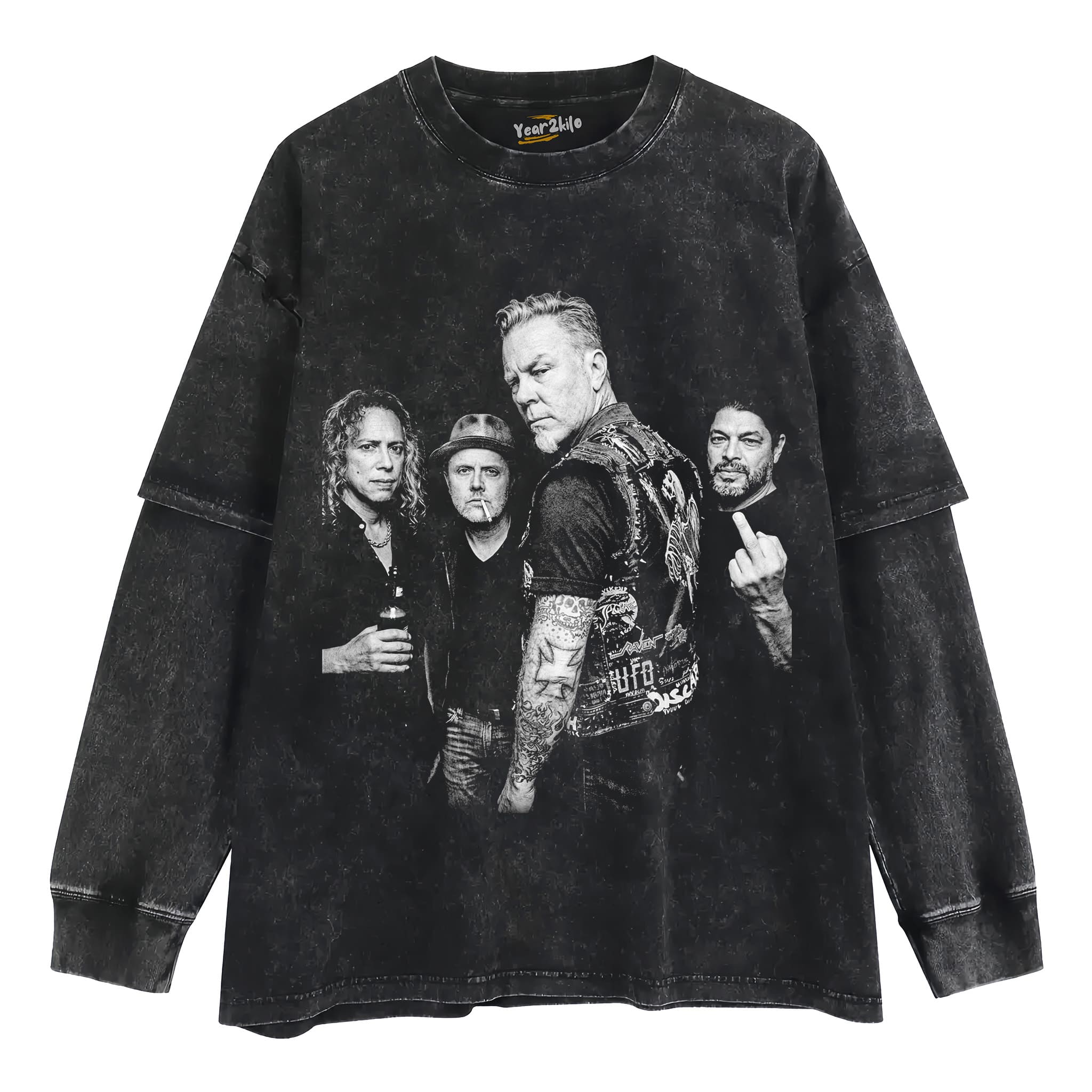 METALLICA VINTAGE ROCK BAND GRAPHIC V4 TANK TOP & TEE & LONG SLEEVE & LAYERED LS & HOODIE