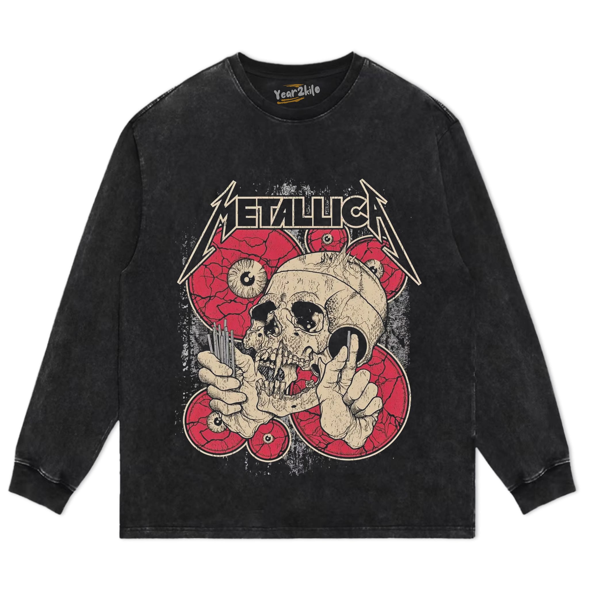 METALLICA VINTAGE ROCK BAND GRAPHIC V5 TANK TOP & TEE & LONG SLEEVE & LAYERED LS & HOODIE