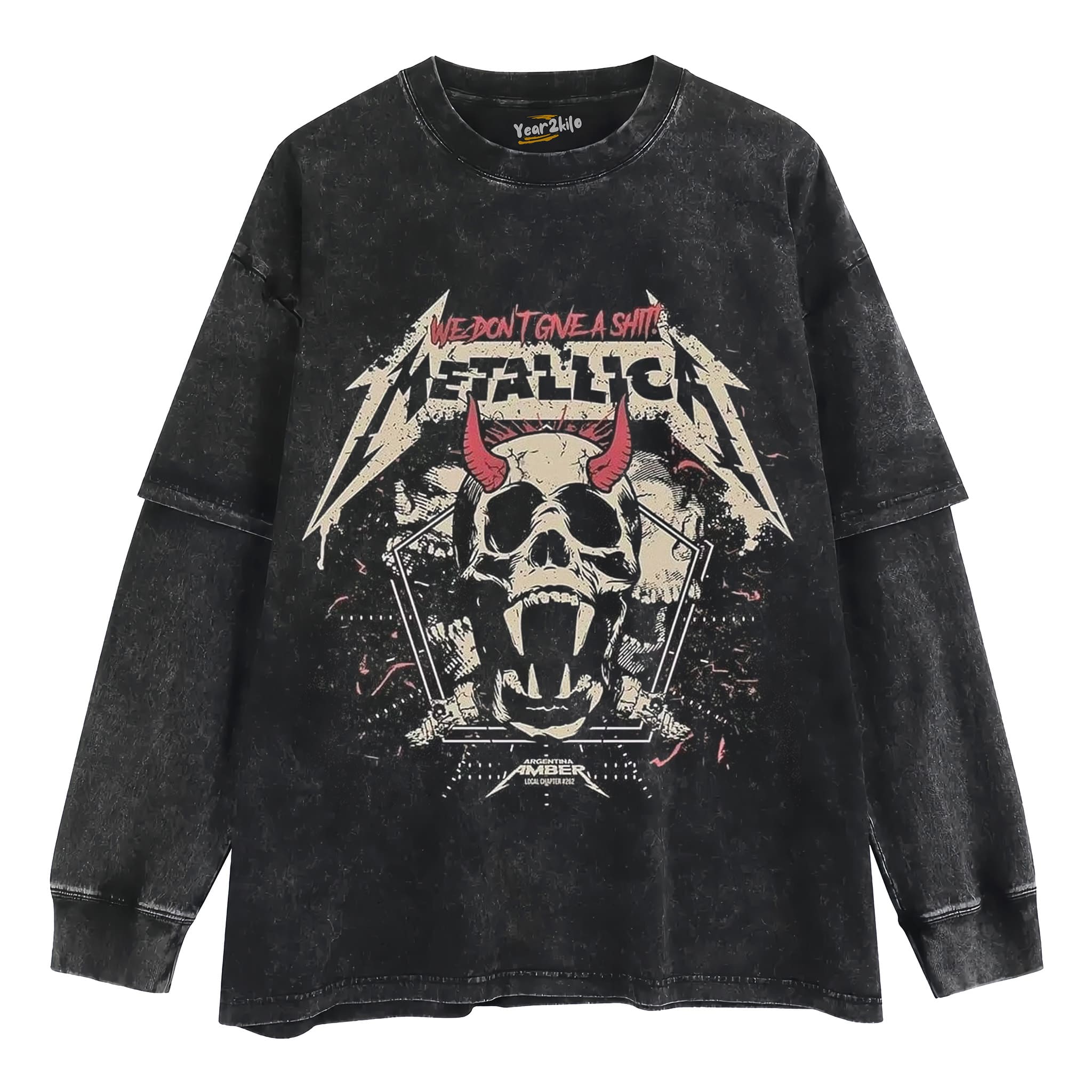 METALLICA VINTAGE ROCK BAND GRAPHIC V7 TANK TOP & TEE & LONG SLEEVE & LAYERED LS & HOODIE