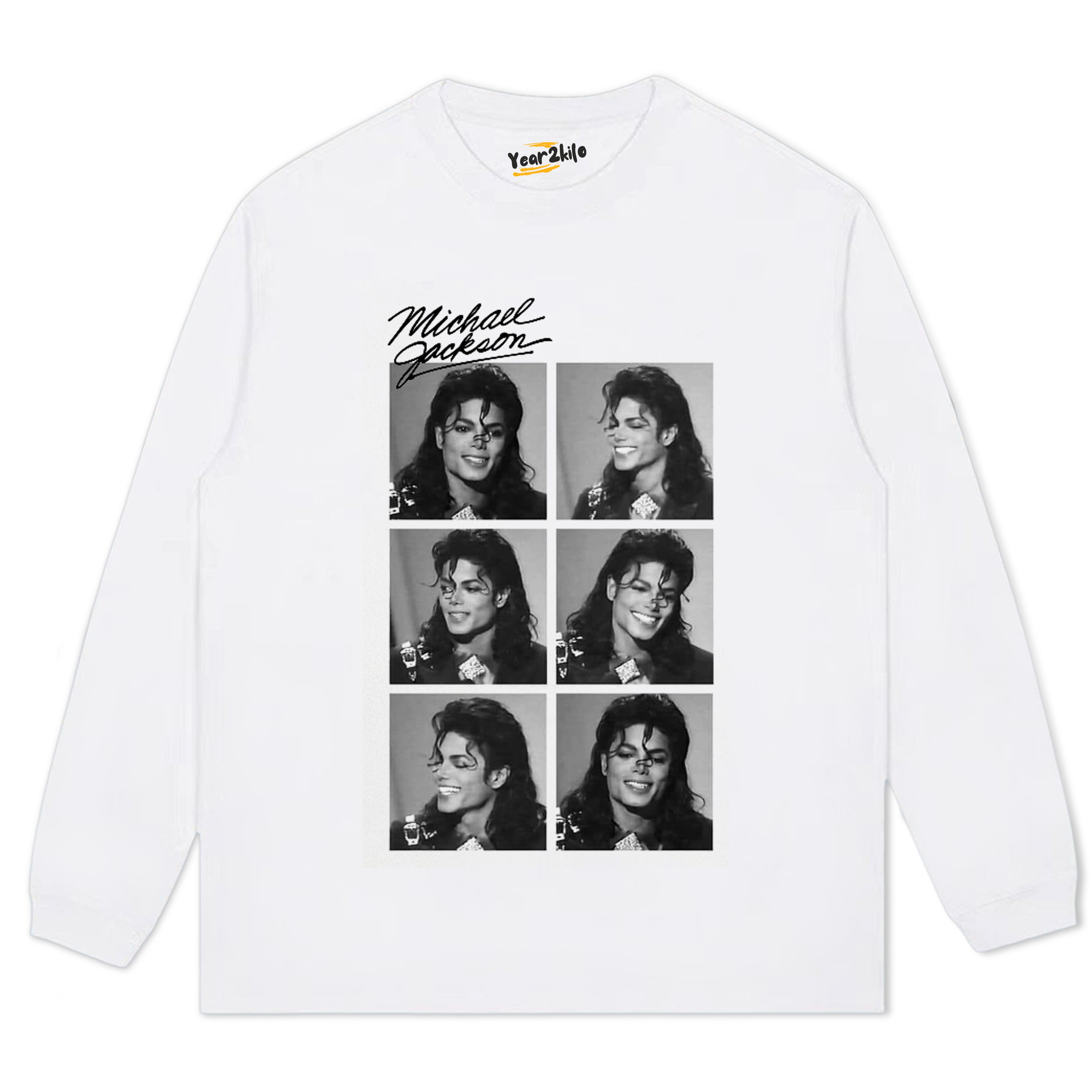 MICHAEL JACKSON SIGNED PHOTO V2 TEE & LONG SLEEVE