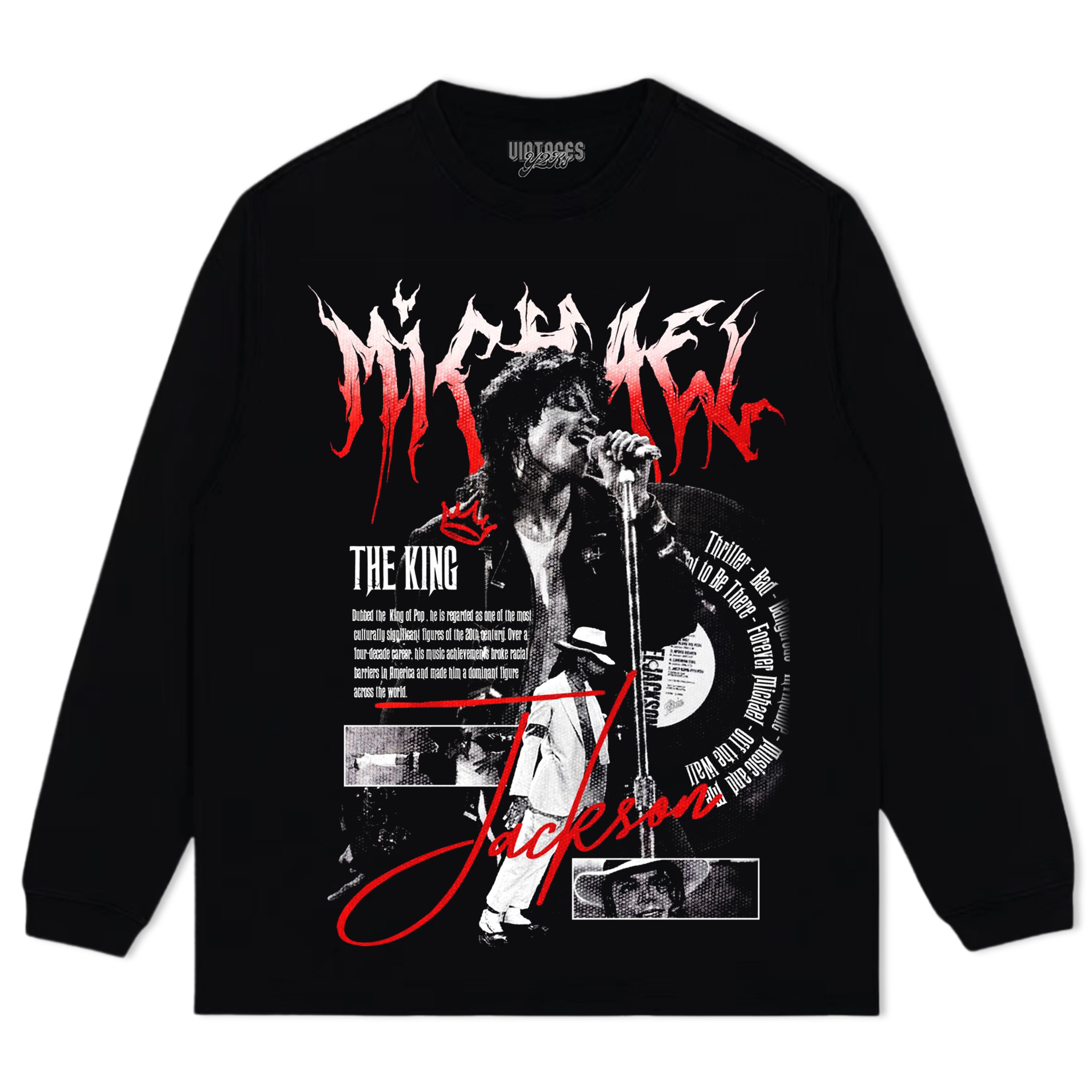 MICHAEL JACKSON KING OF POP MOONWALK V2 TEE & LS & HOODIE