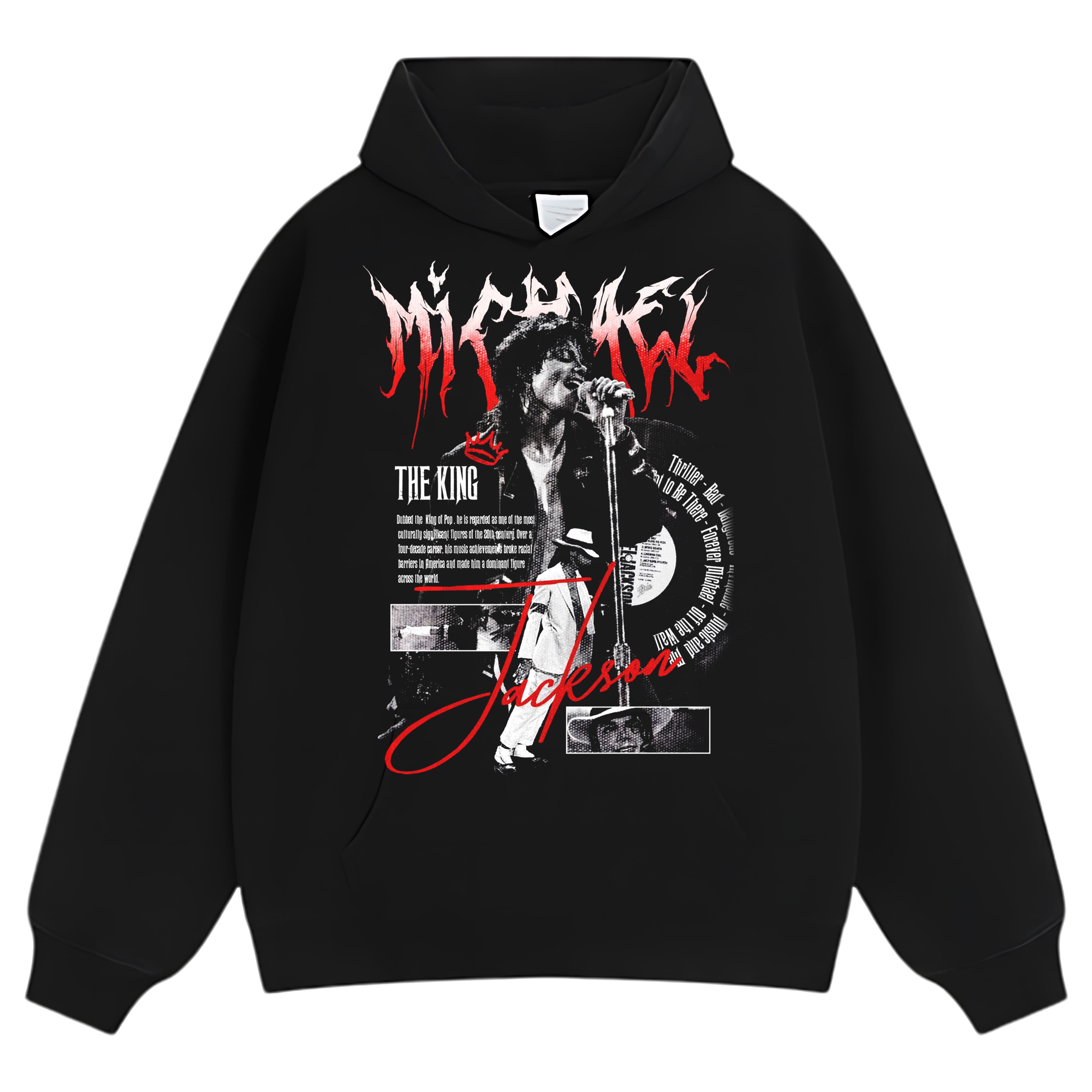 MICHAEL JACKSON KING OF POP MOONWALK V2 TEE & LS & HOODIE