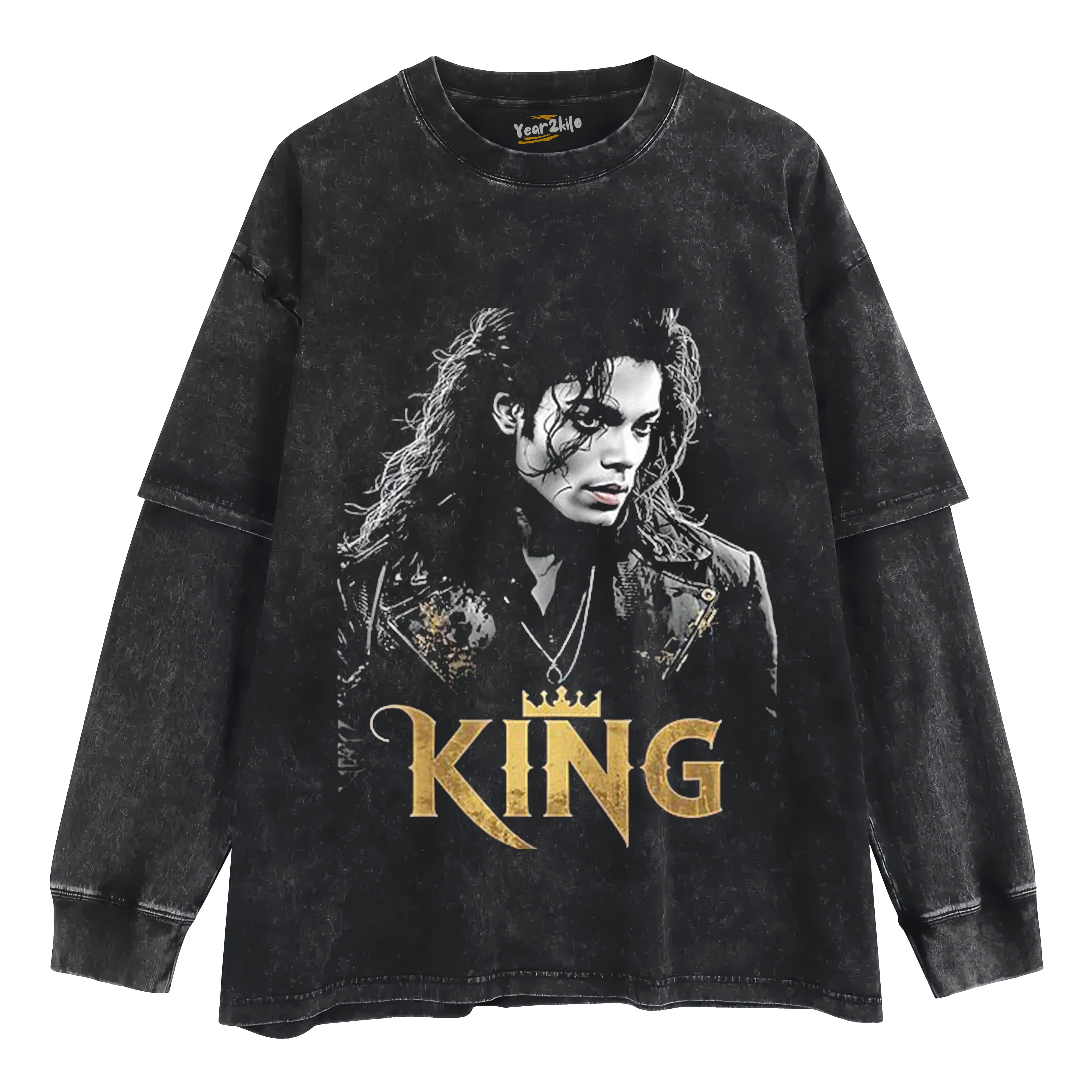 MICHAEL JACKSON KING OF POP TANK TOP & TEE & LONG SLEEVE & LAYERED LS & HOODIE