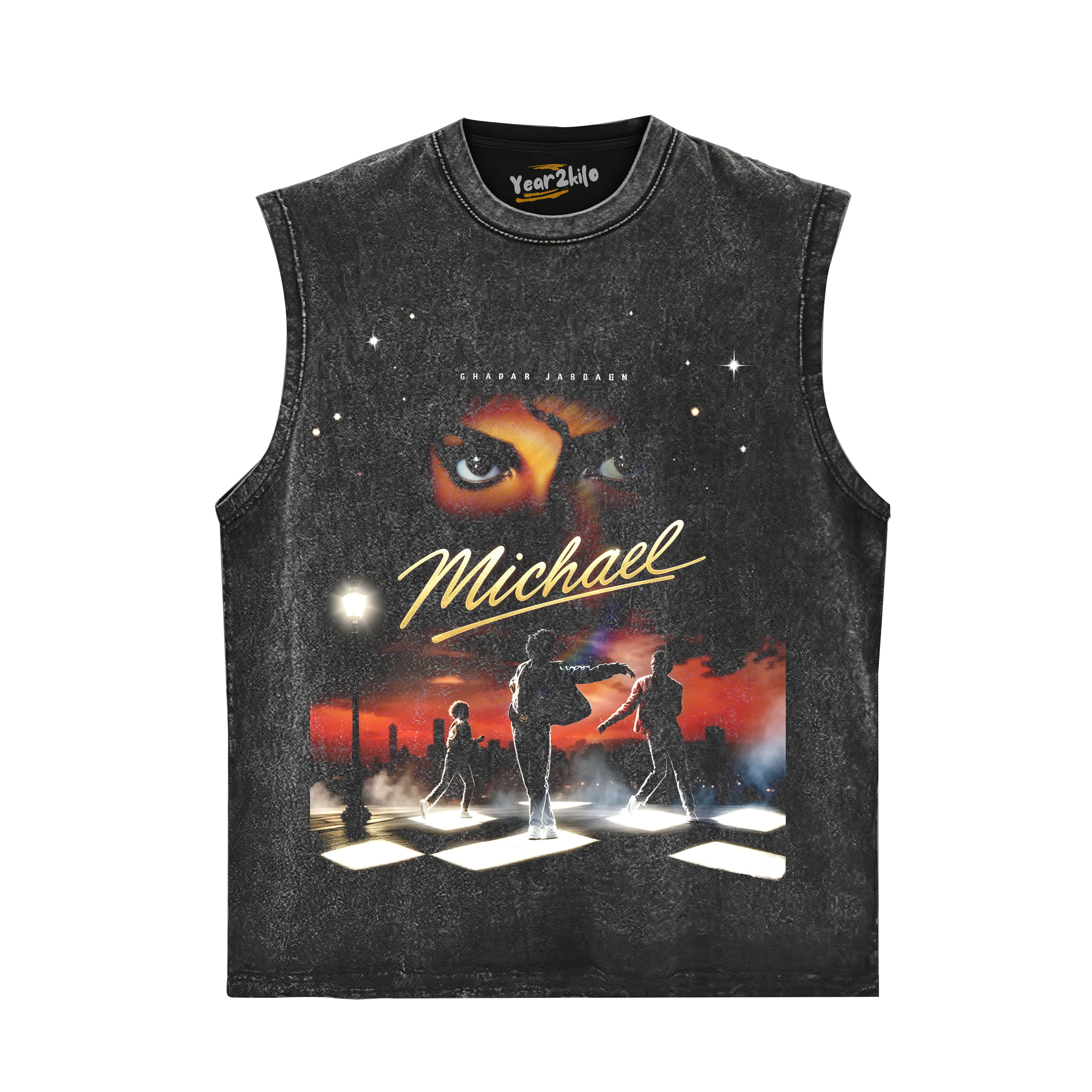 MICHAEL JACKSON KING OF POP V5 TANK TOP & TEE & LONG SLEEVE & LAYERED LS & HOODIE