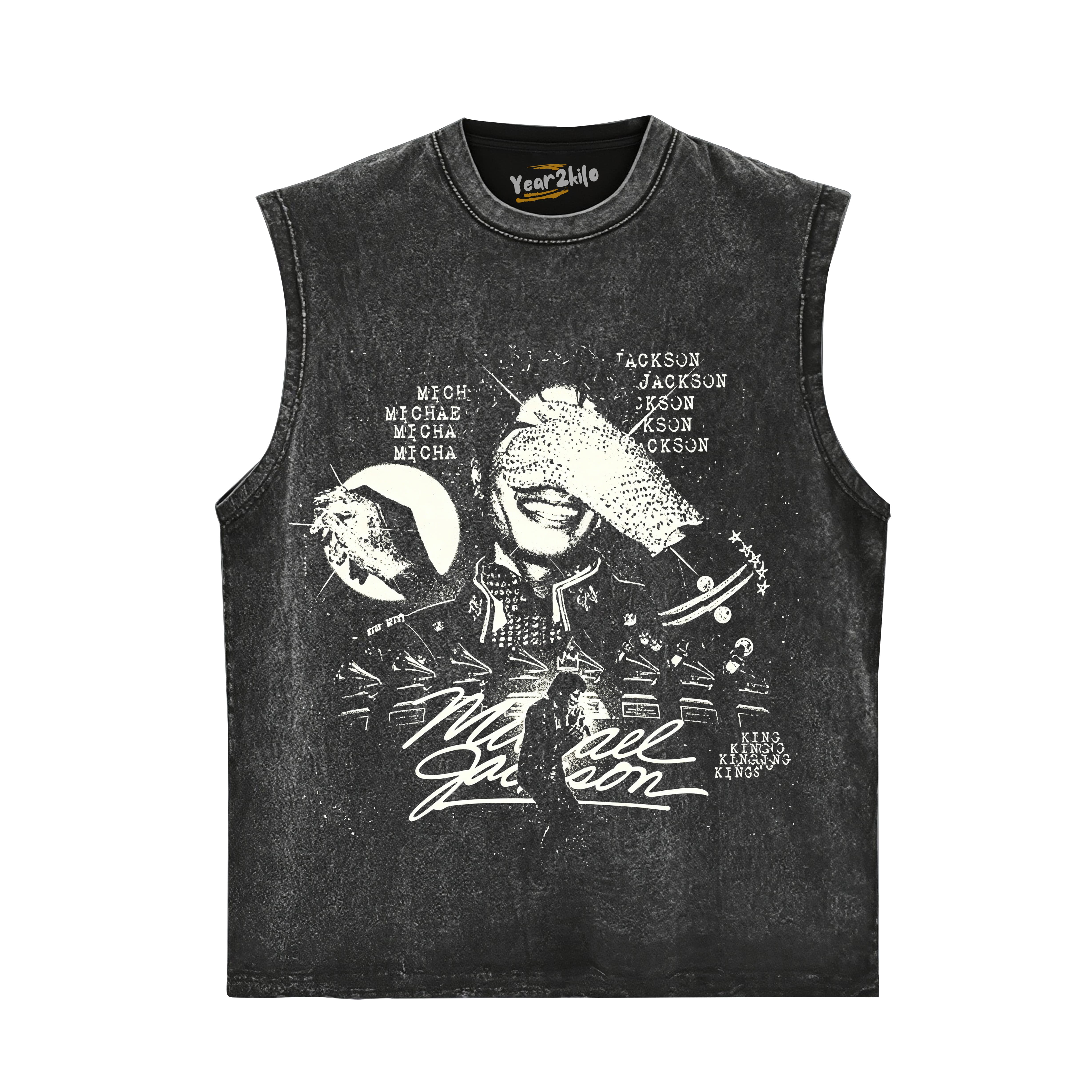 MICHAEL JACKSON KING OF POP V7 TANK TOP & TEE & LONG SLEEVE & LAYERED LS & HOODIE